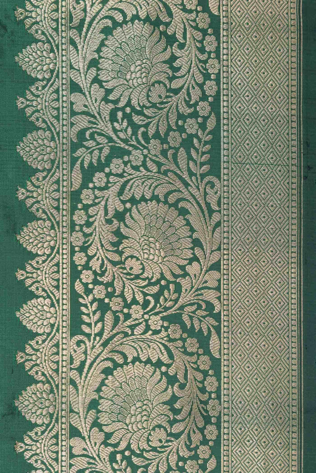 Green Dual Tone Banarasi Silk Saree