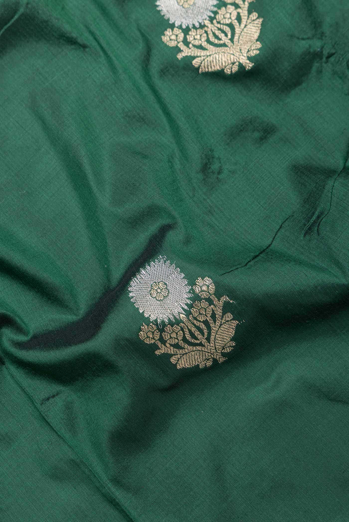 Green Dual Tone Banarasi Silk Saree
