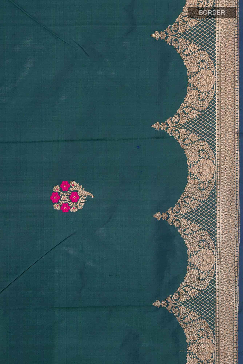 Blue Banarasi Katan Silk Saree