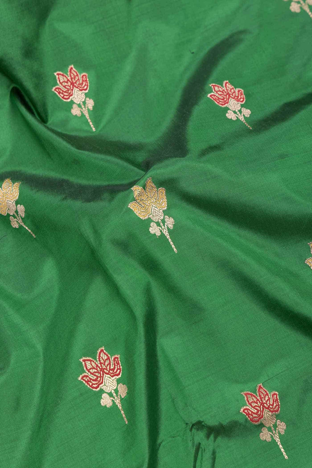 Green Dual Tone Banarasi Silk Saree