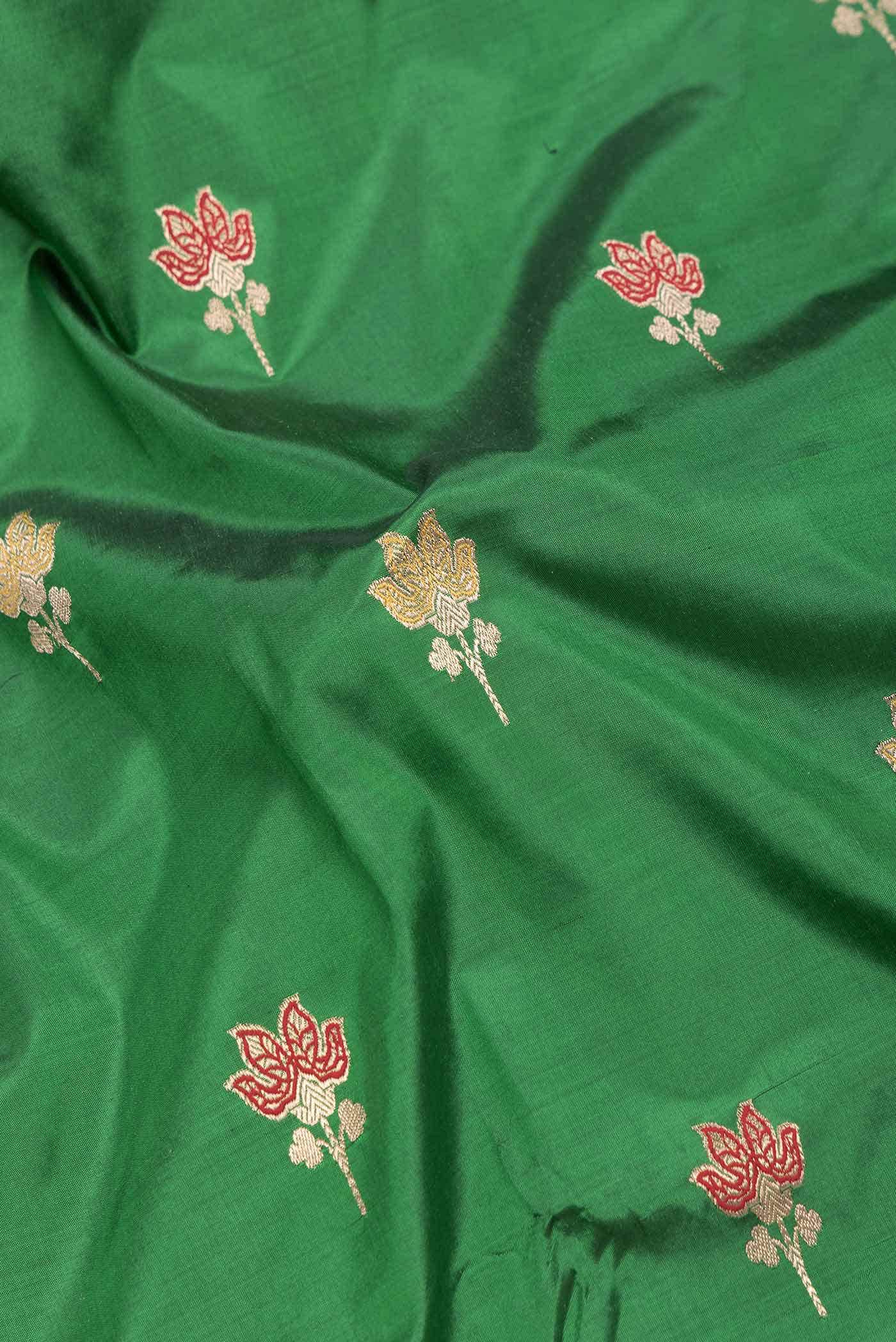 Green Dual Tone Banarasi Silk Saree