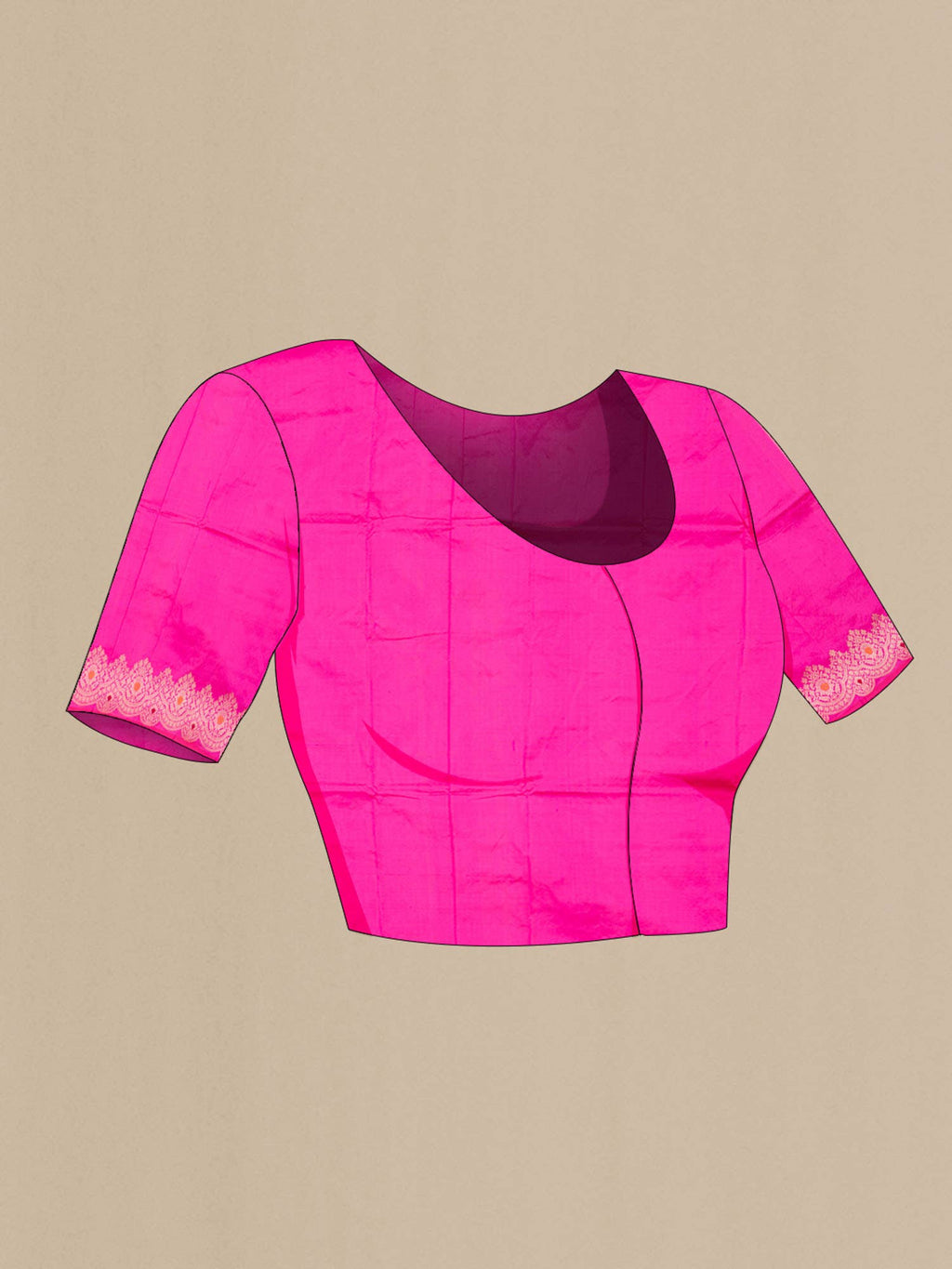 Pink Banarasi Katan Silk Saree