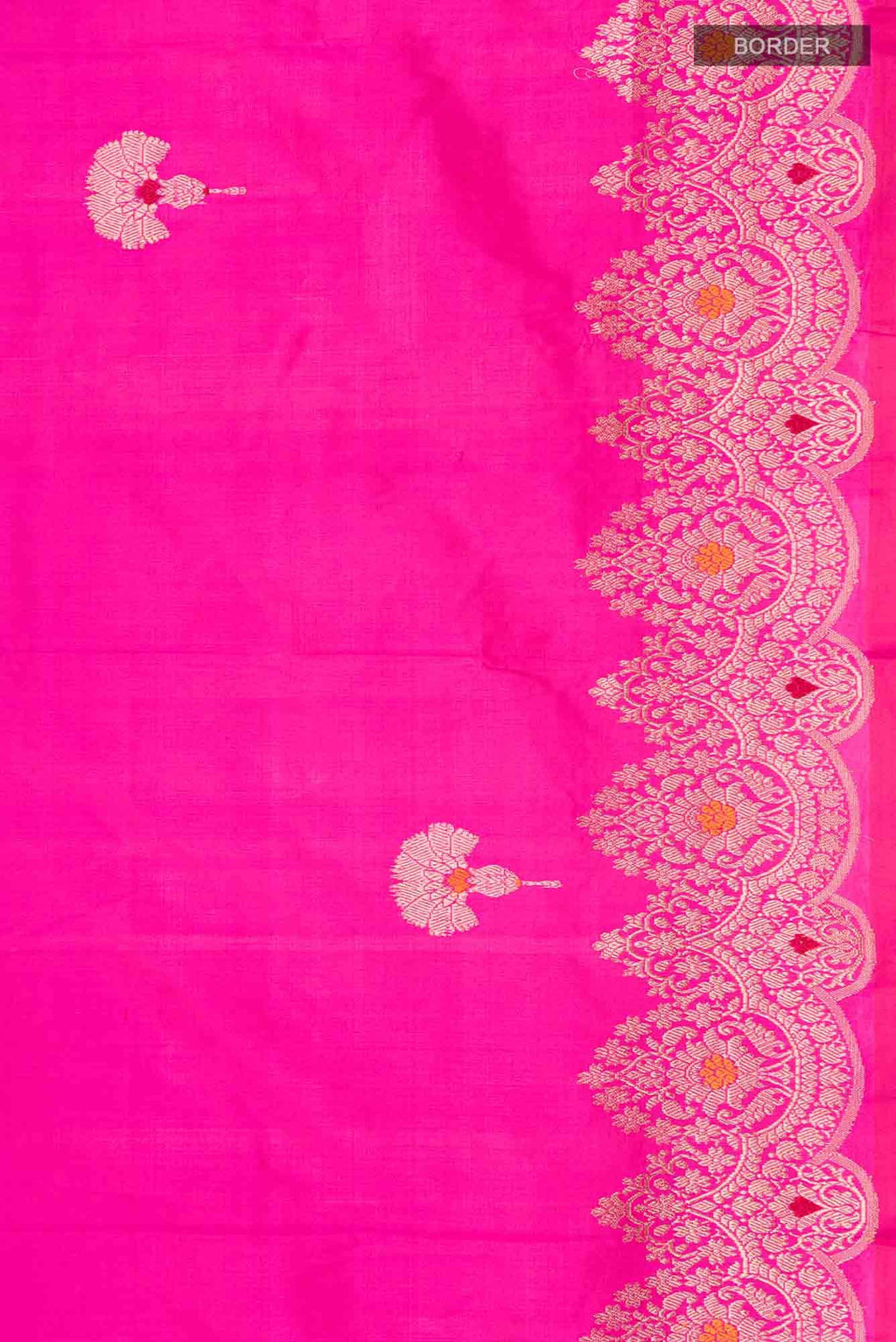 Pink Banarasi Katan Silk Saree