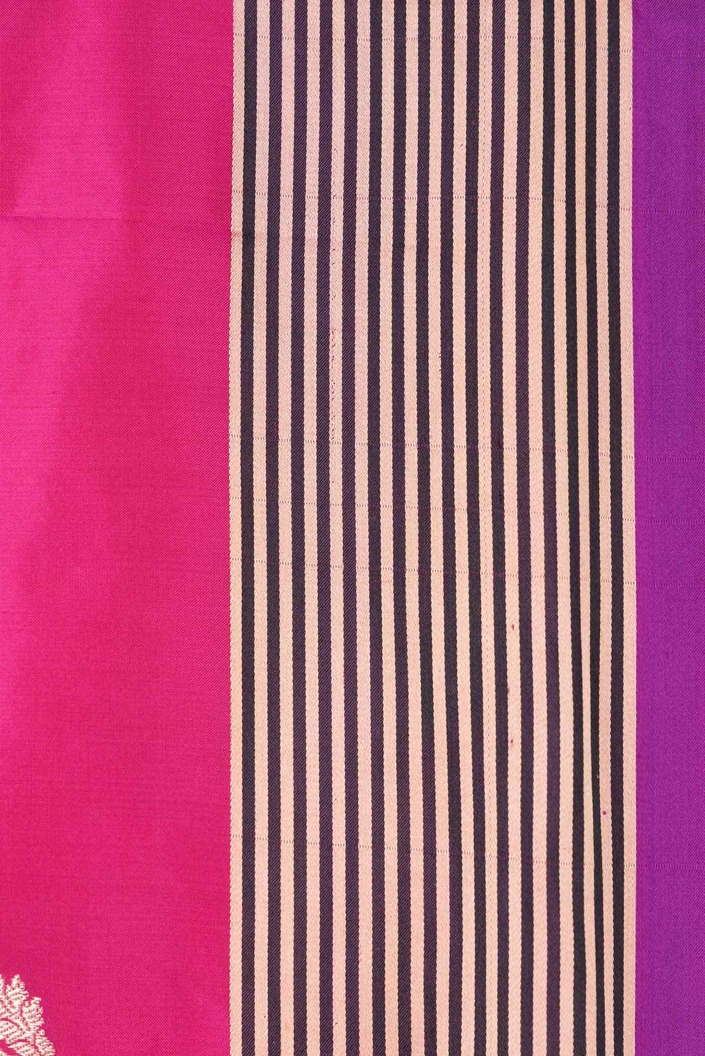Pink Dual Tone Banarasi Silk Saree