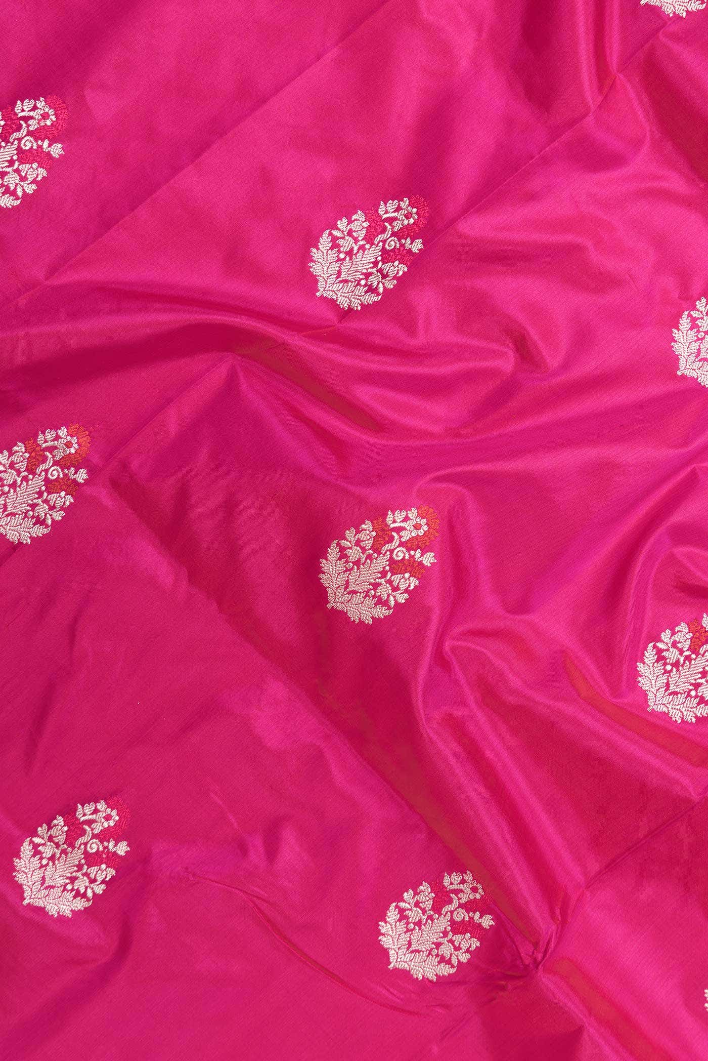 Pink Dual Tone Banarasi Silk Saree