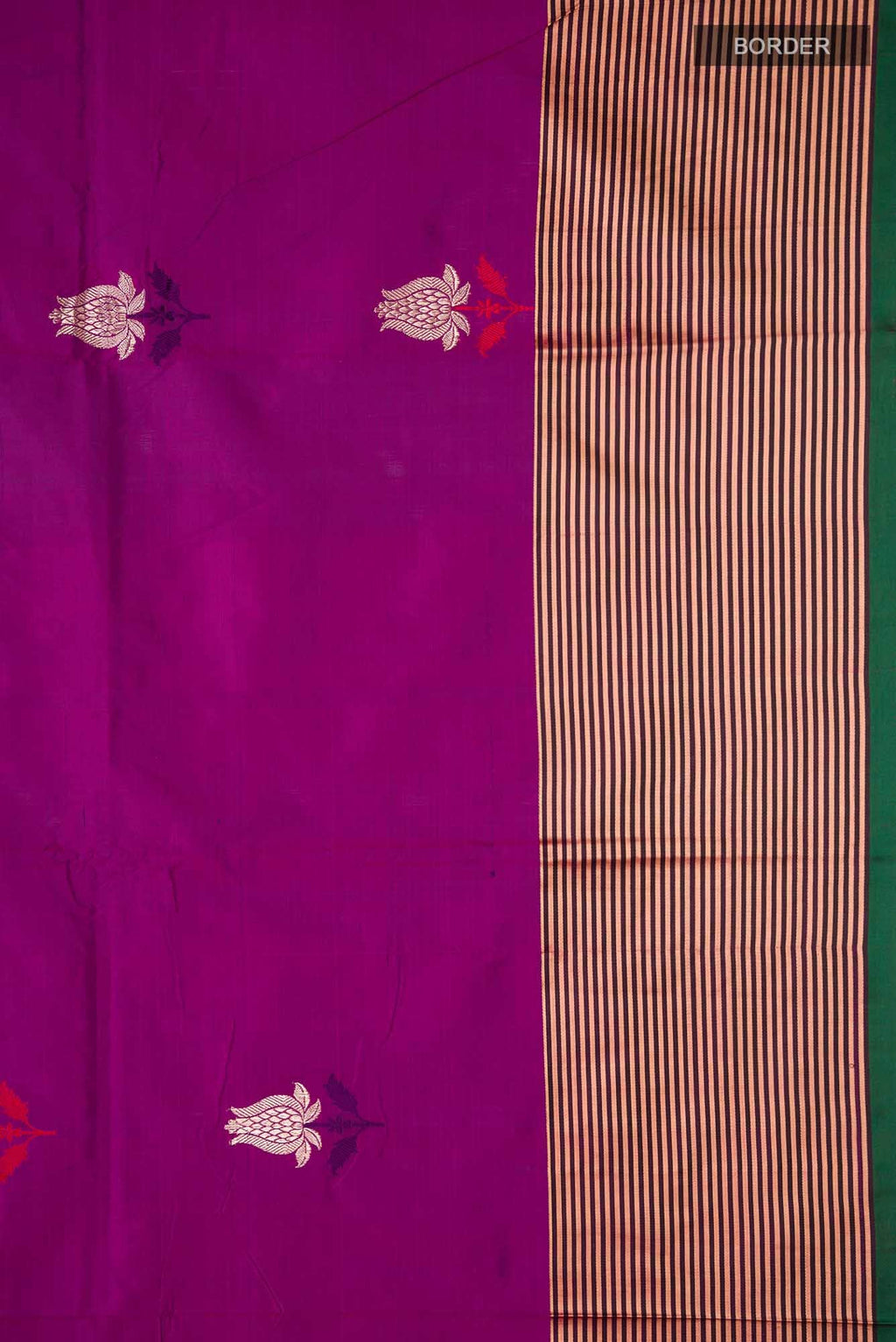 Purple Banarasi Katan Silk Saree