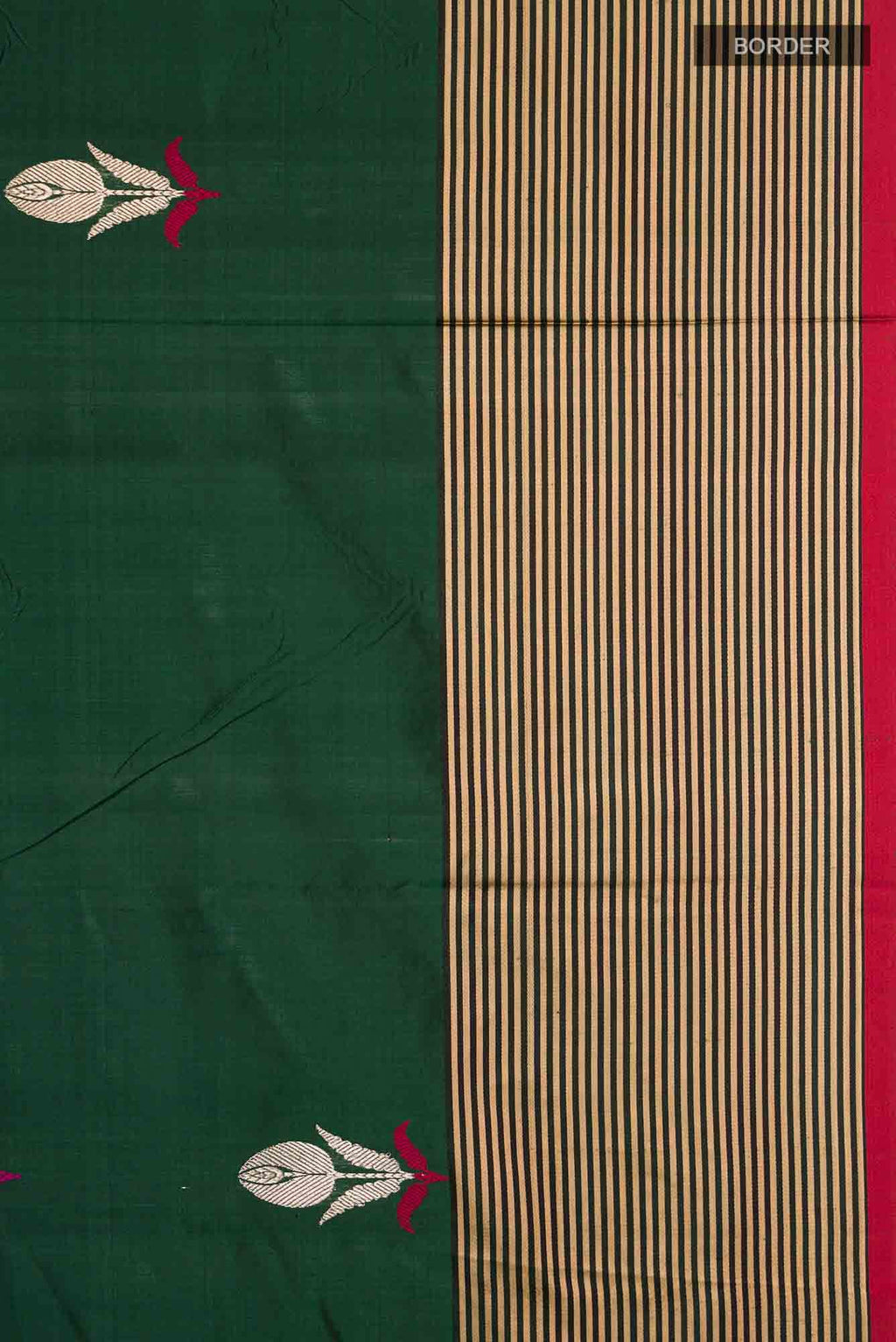 Green Banarasi Katan Silk Saree
