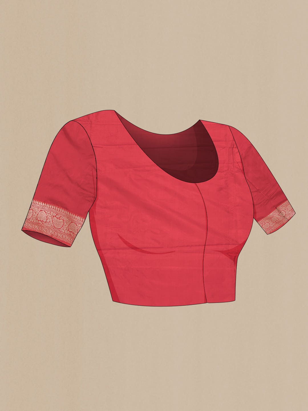 Pink Dual Tone Banarasi Silk Saree