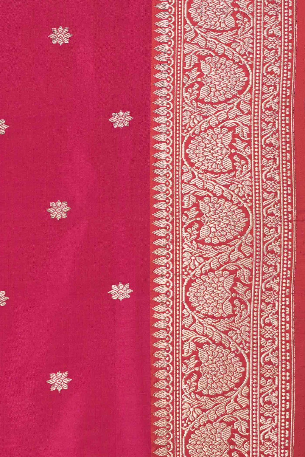 Pink Dual Tone Banarasi Silk Saree