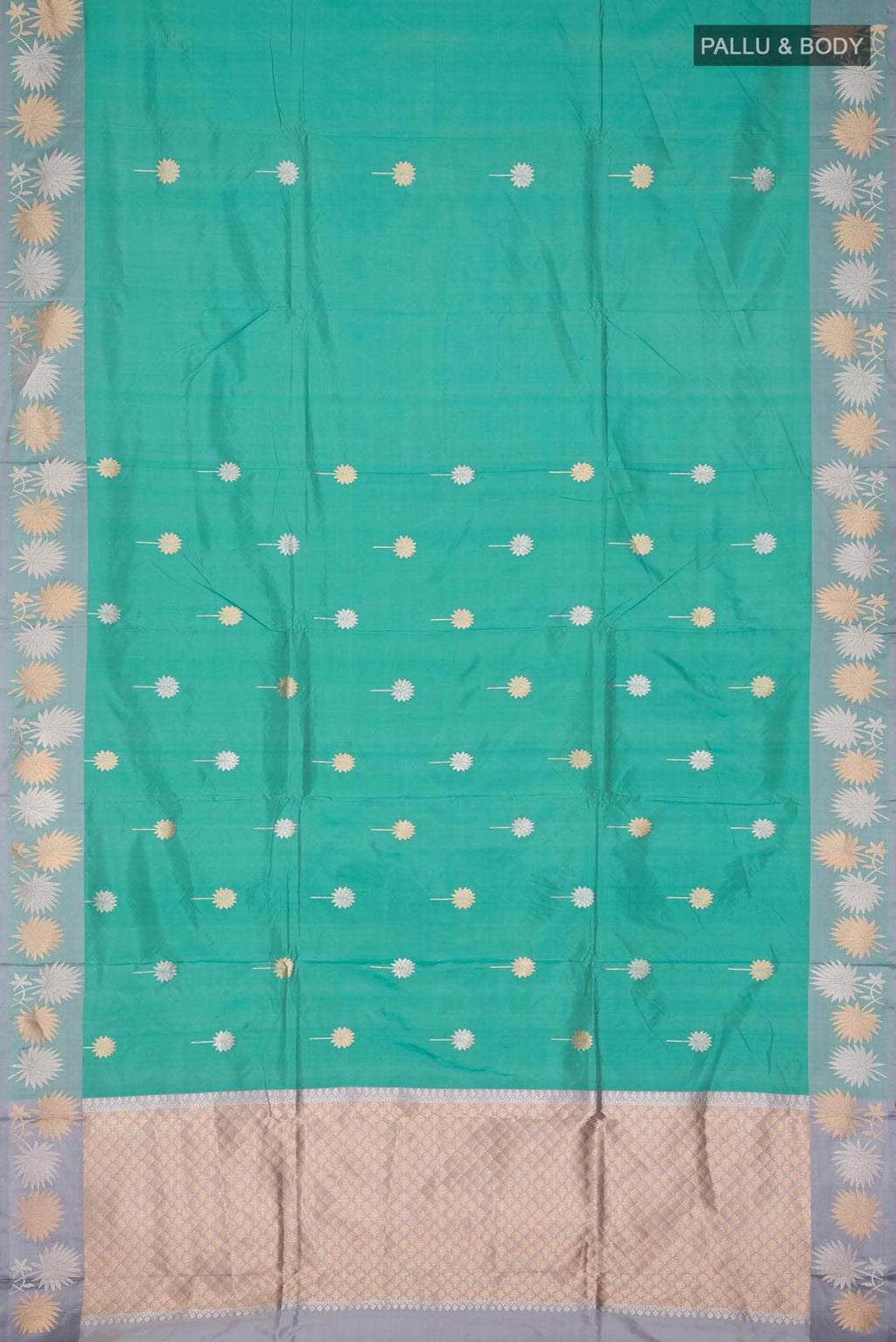 Green Banarasi Katan Silk Saree