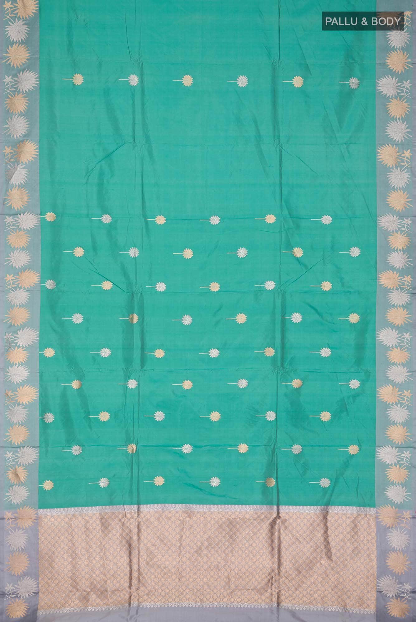 Green Banarasi Katan Silk Saree