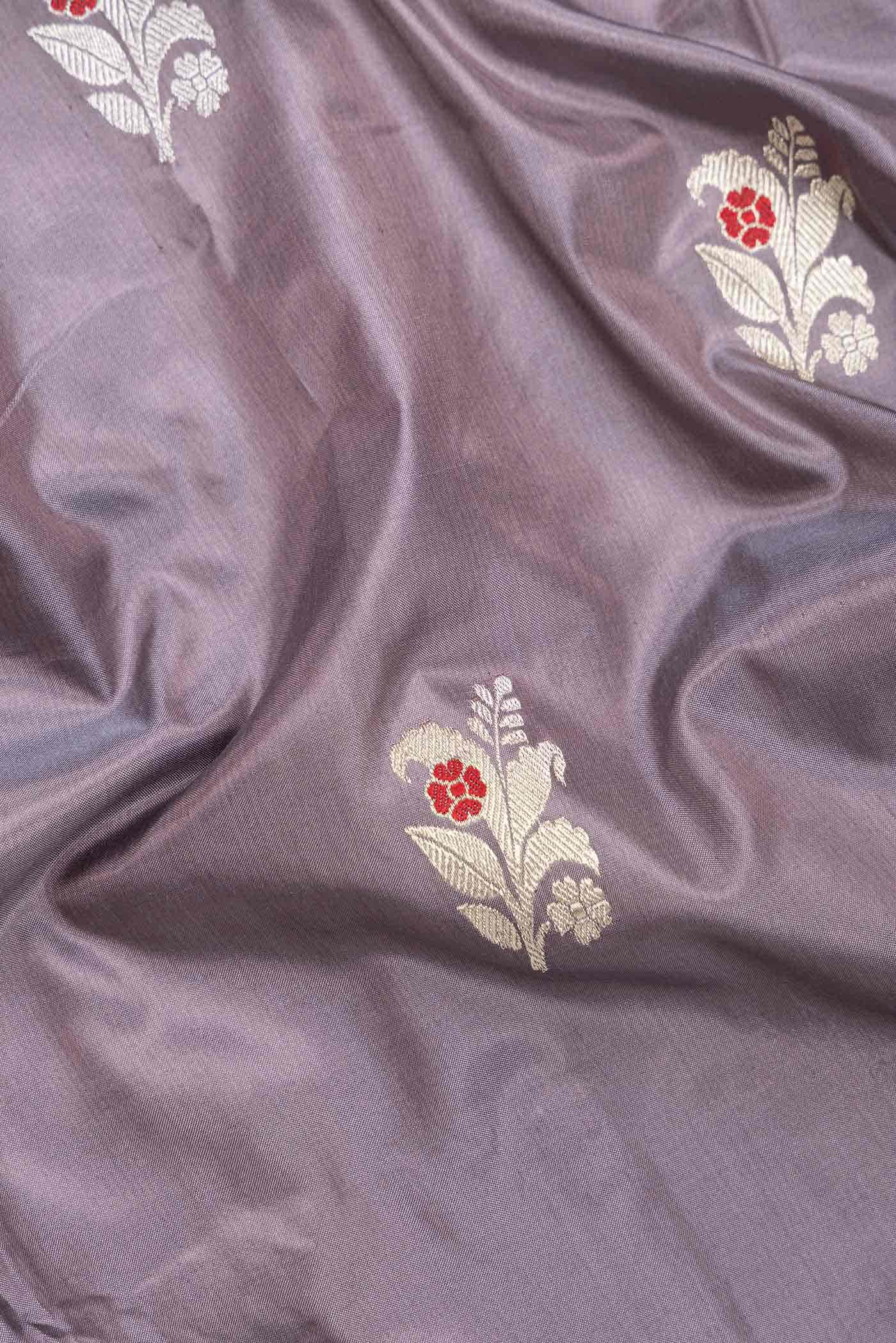 Grey Dual Tone Banarasi Silk Saree