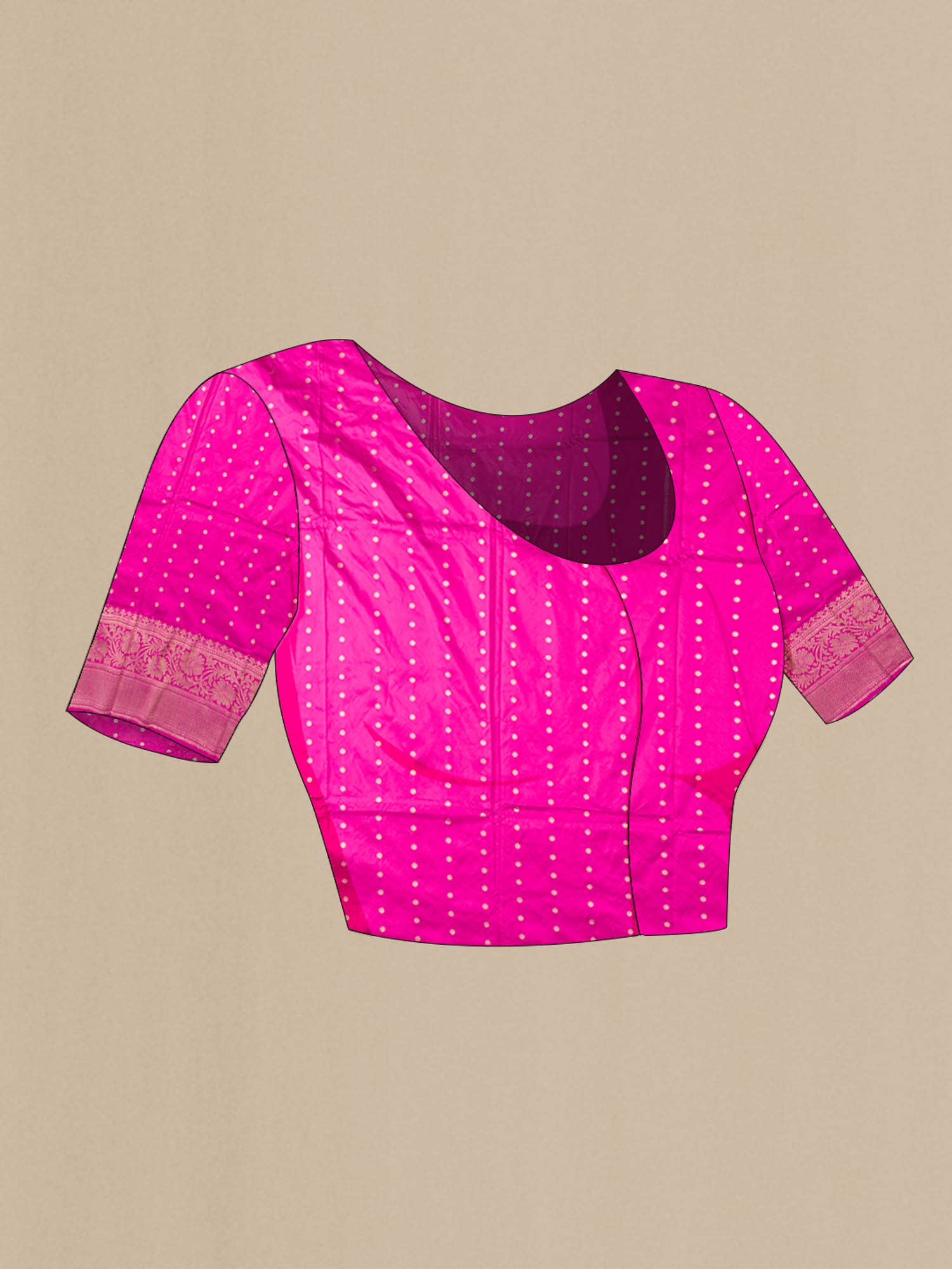Pink Banarasi Katan Silk Saree