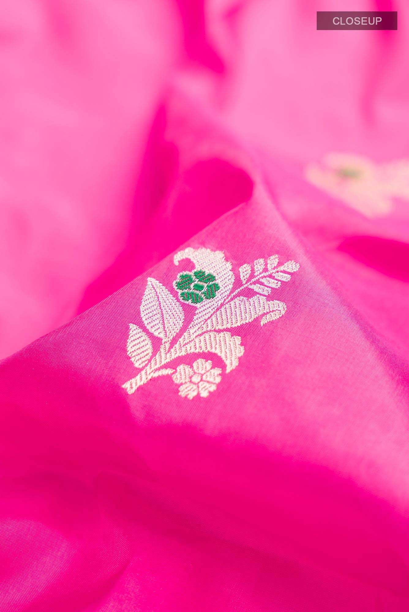 Pink Banarasi Katan Silk Saree