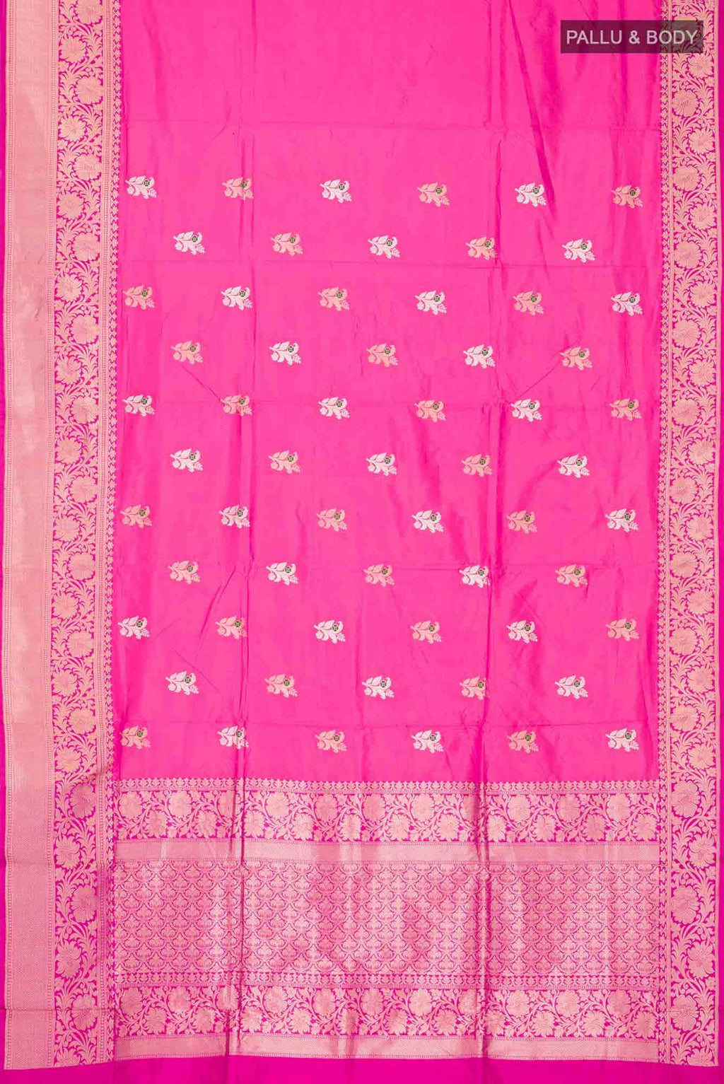 Pink Banarasi Katan Silk Saree