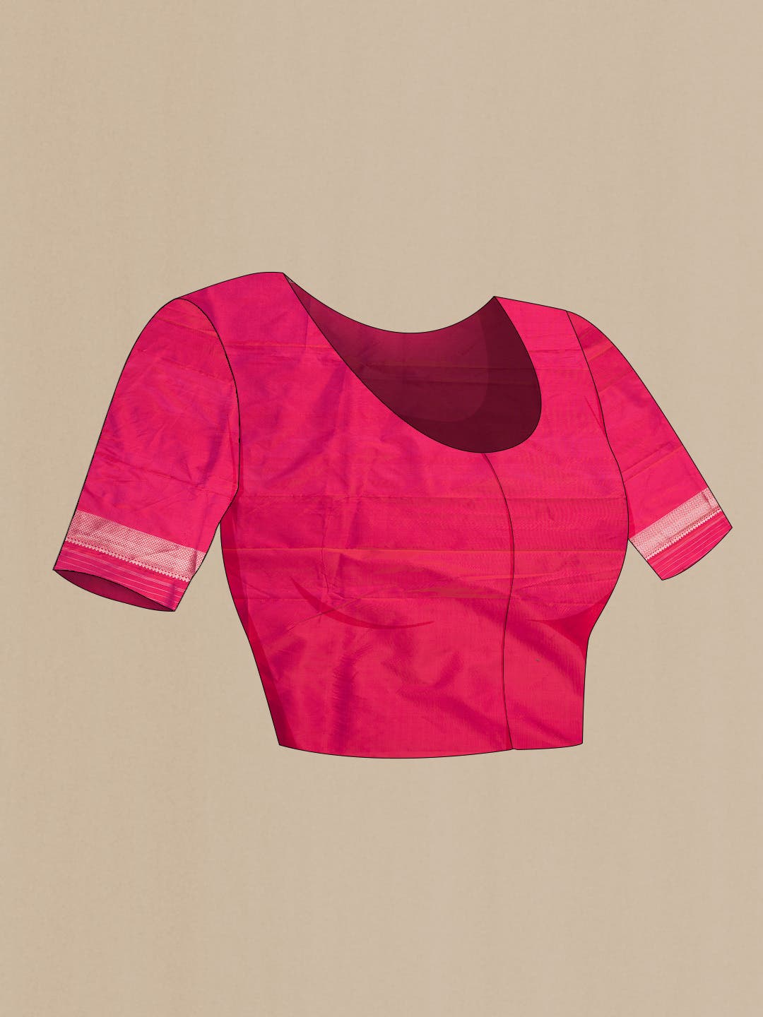 Pink Dual Tone Banarasi Silk Saree