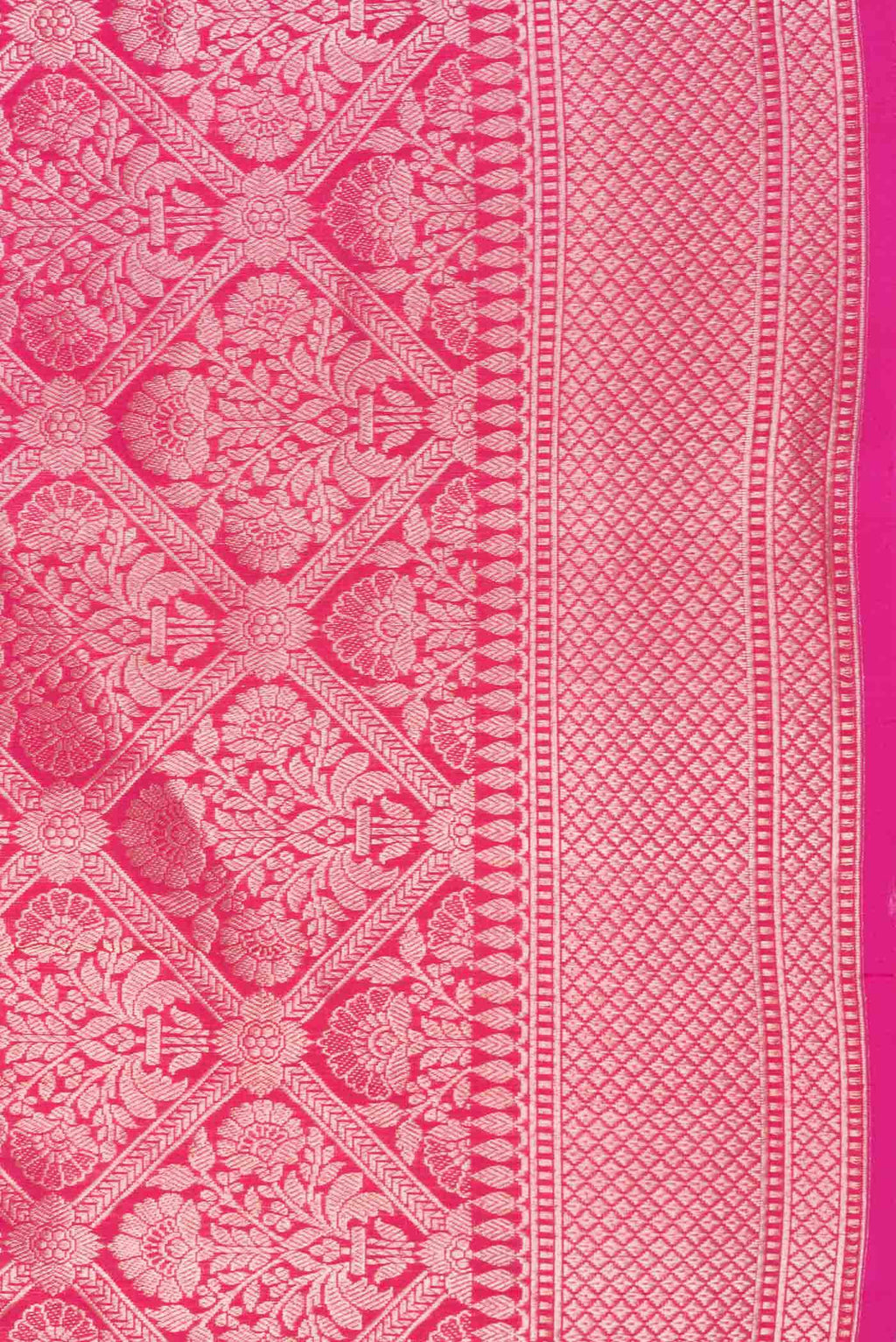 Pink Dual Tone Banarasi Silk Saree