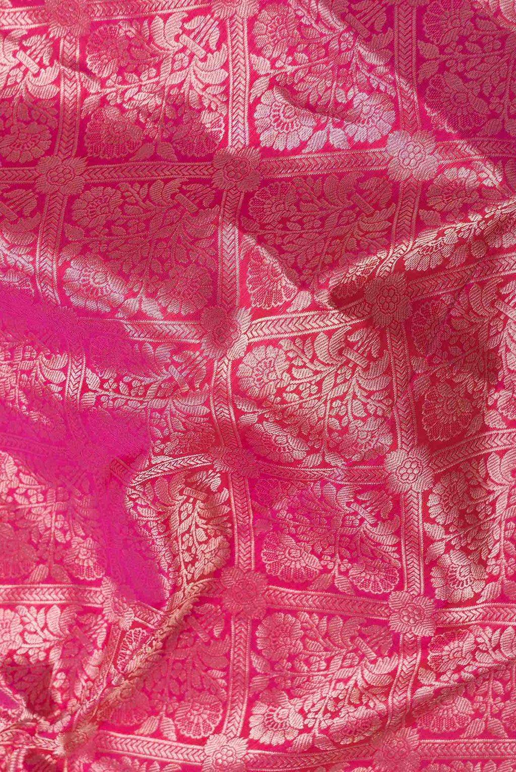 Pink Dual Tone Banarasi Silk Saree