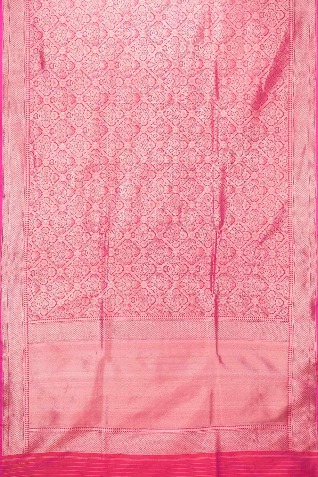 Pink Dual Tone Banarasi Silk Saree