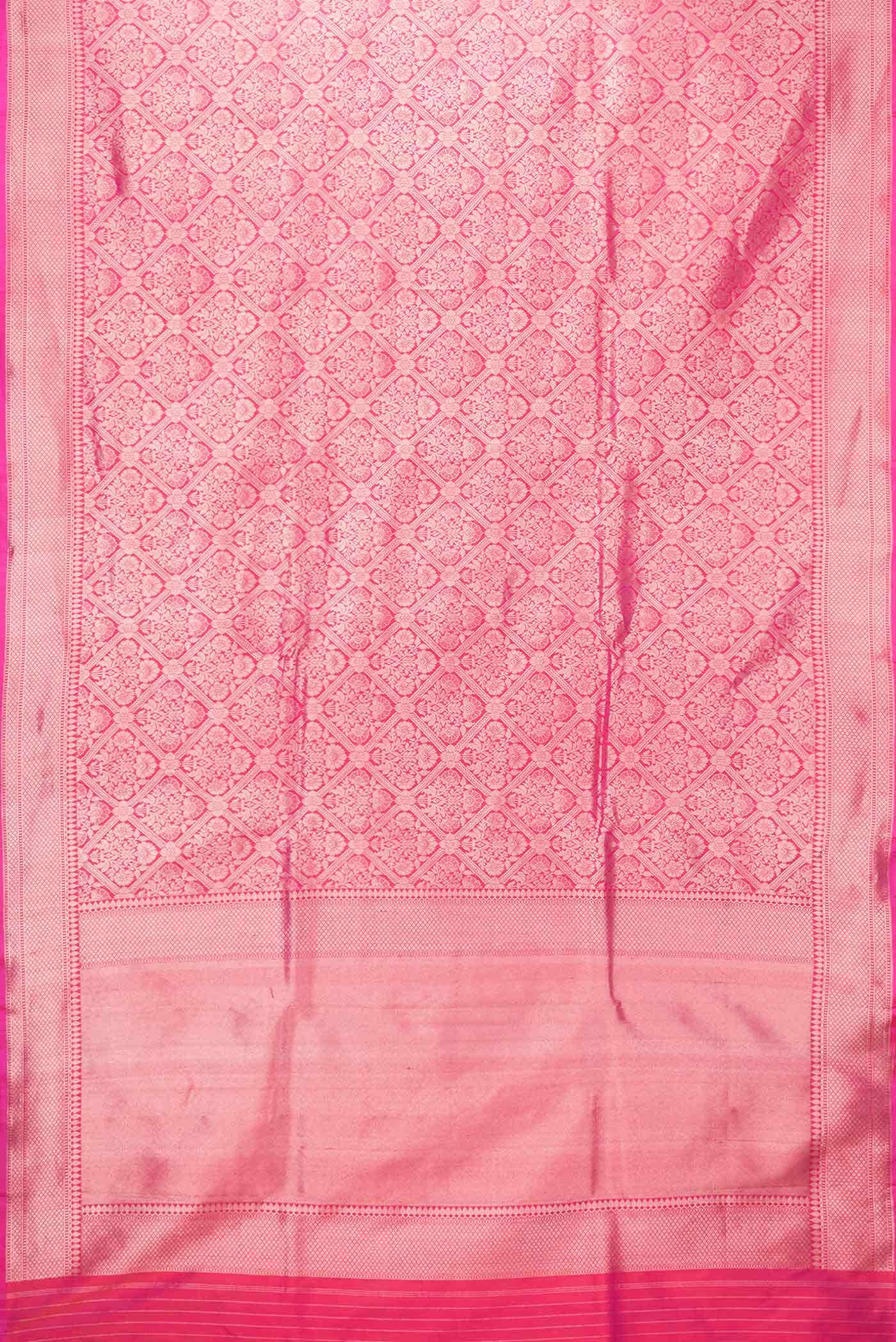 Pink Dual Tone Banarasi Silk Saree