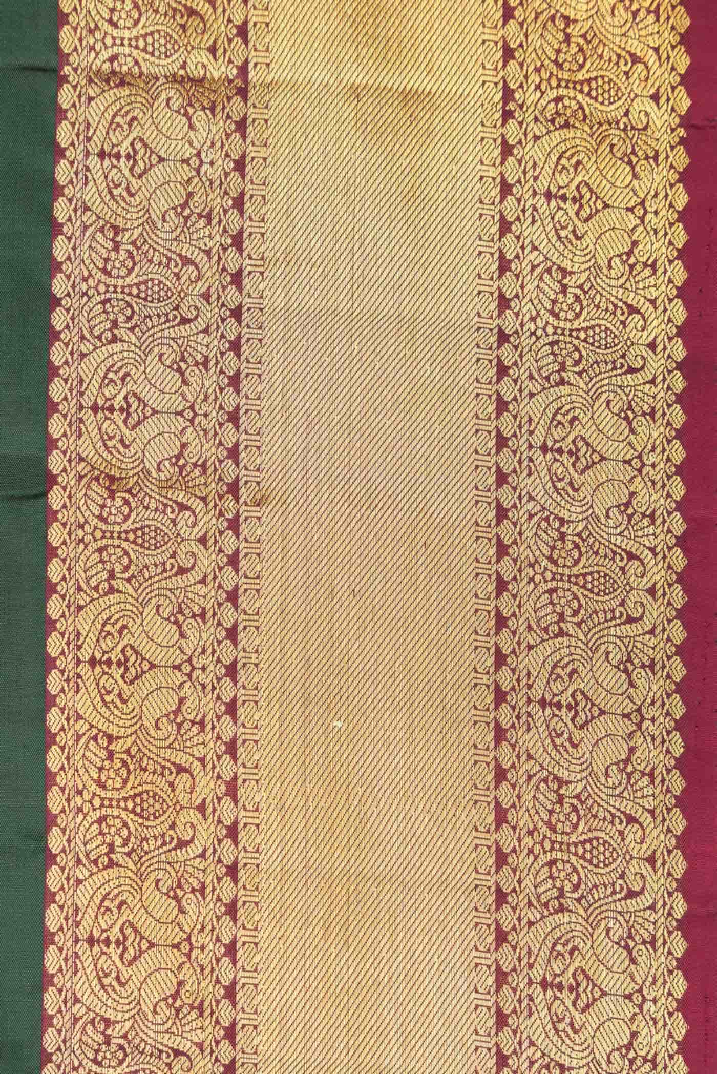 Green Dual Tone Kanchipuram Silk Saree