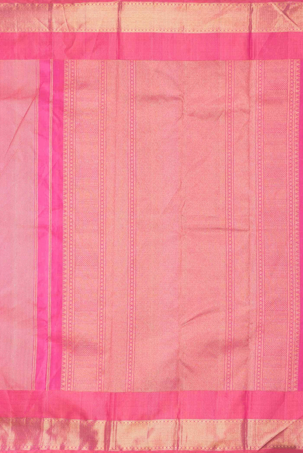 Pure Silk Pure Zari Pink Dual Tone Kanchipuram Saree