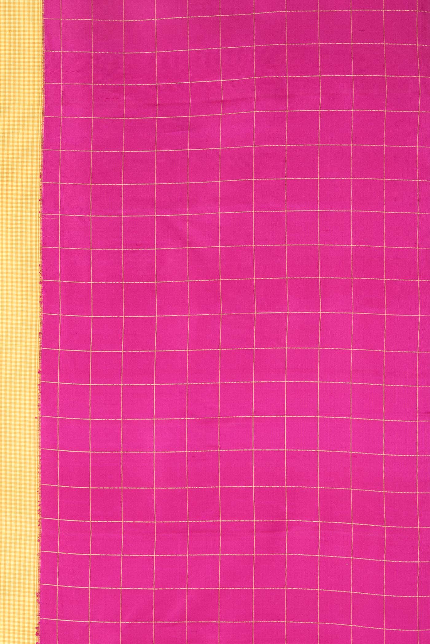 Yellow Kanchipuram Silk Saree