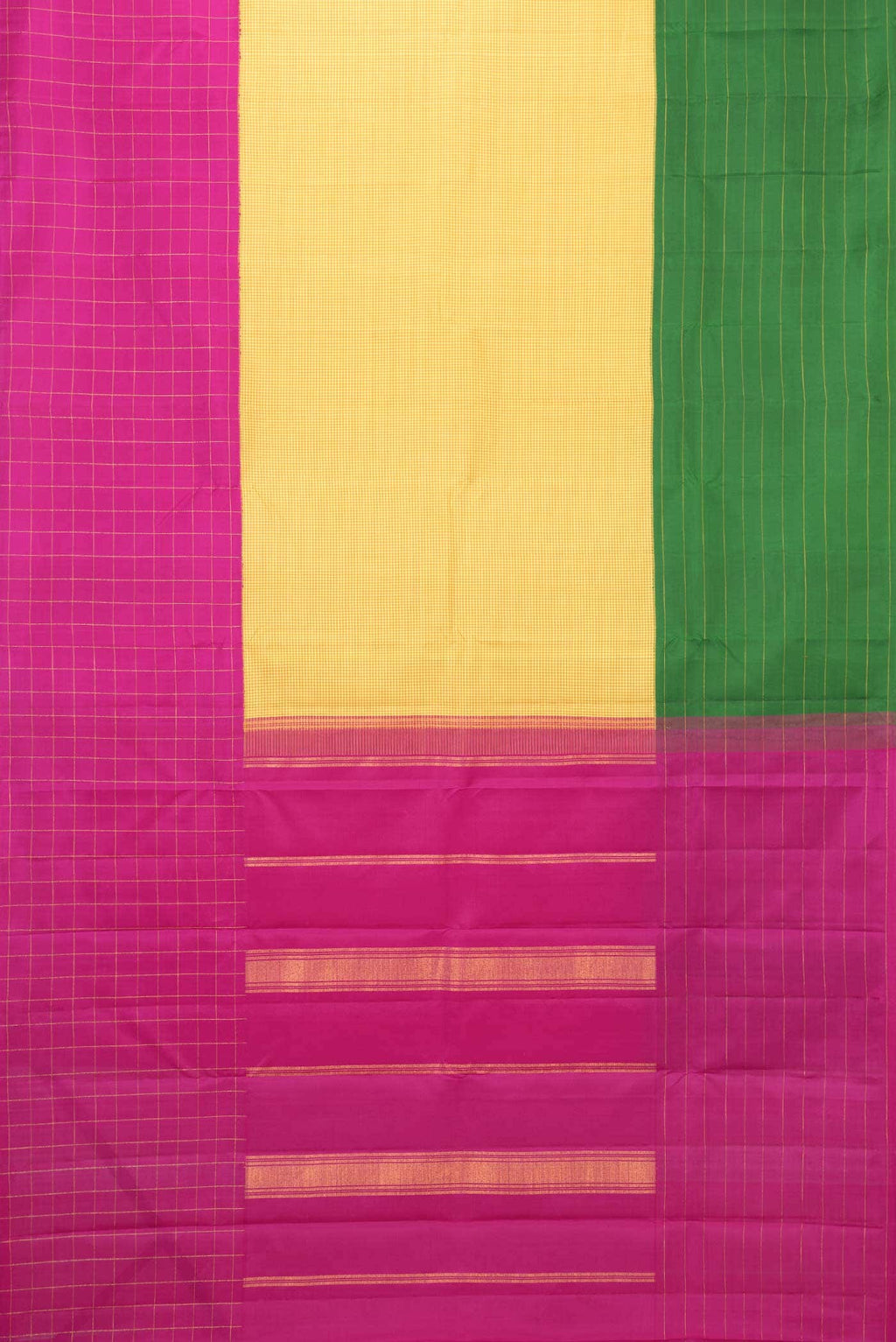 Yellow Kanchipuram Silk Saree