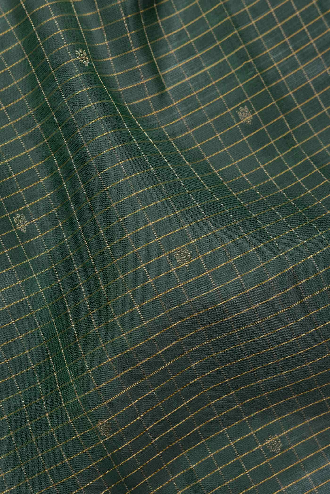 Green Dual Tone Kanchipuram Silk Saree