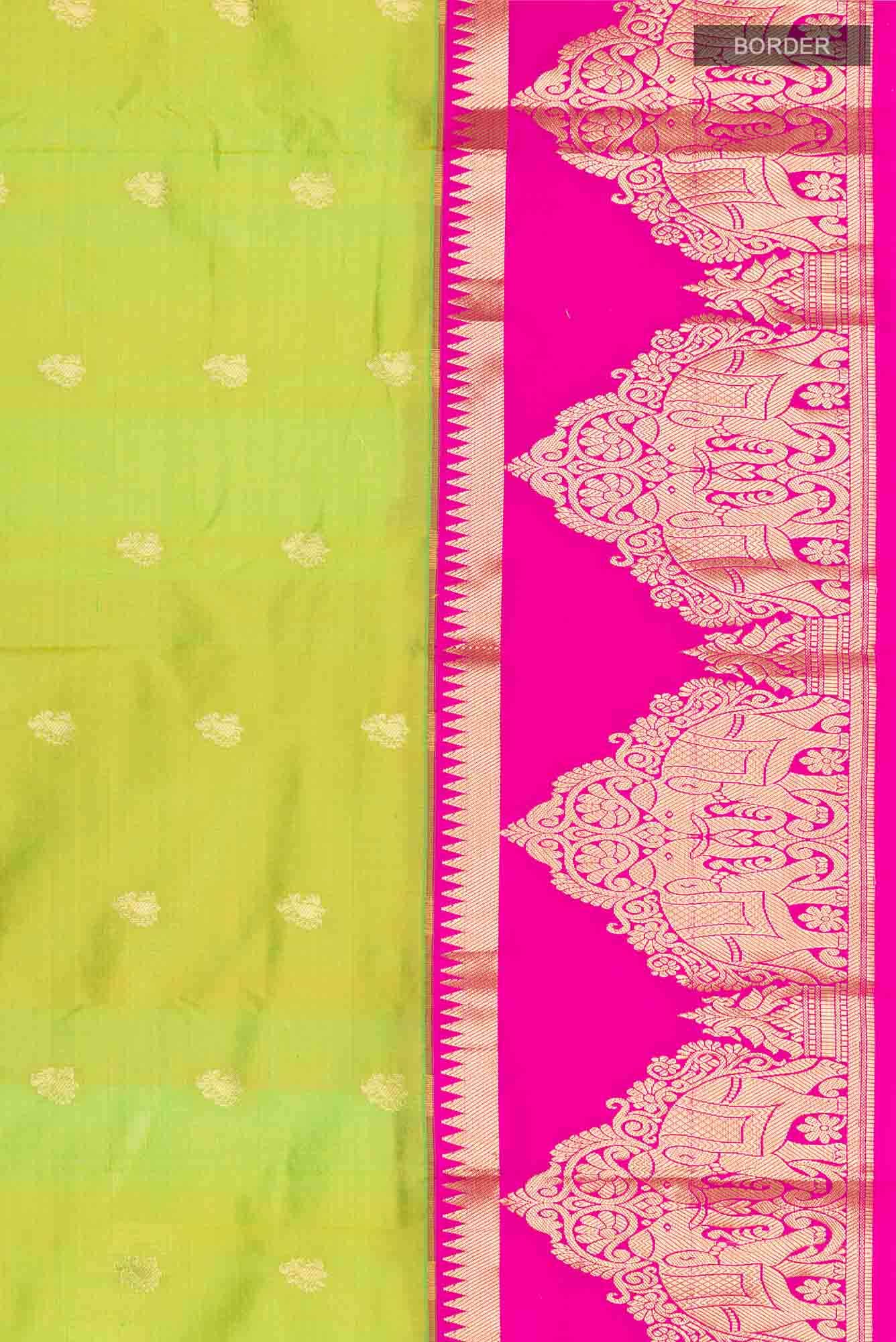 Green Bangalore Silk Saree