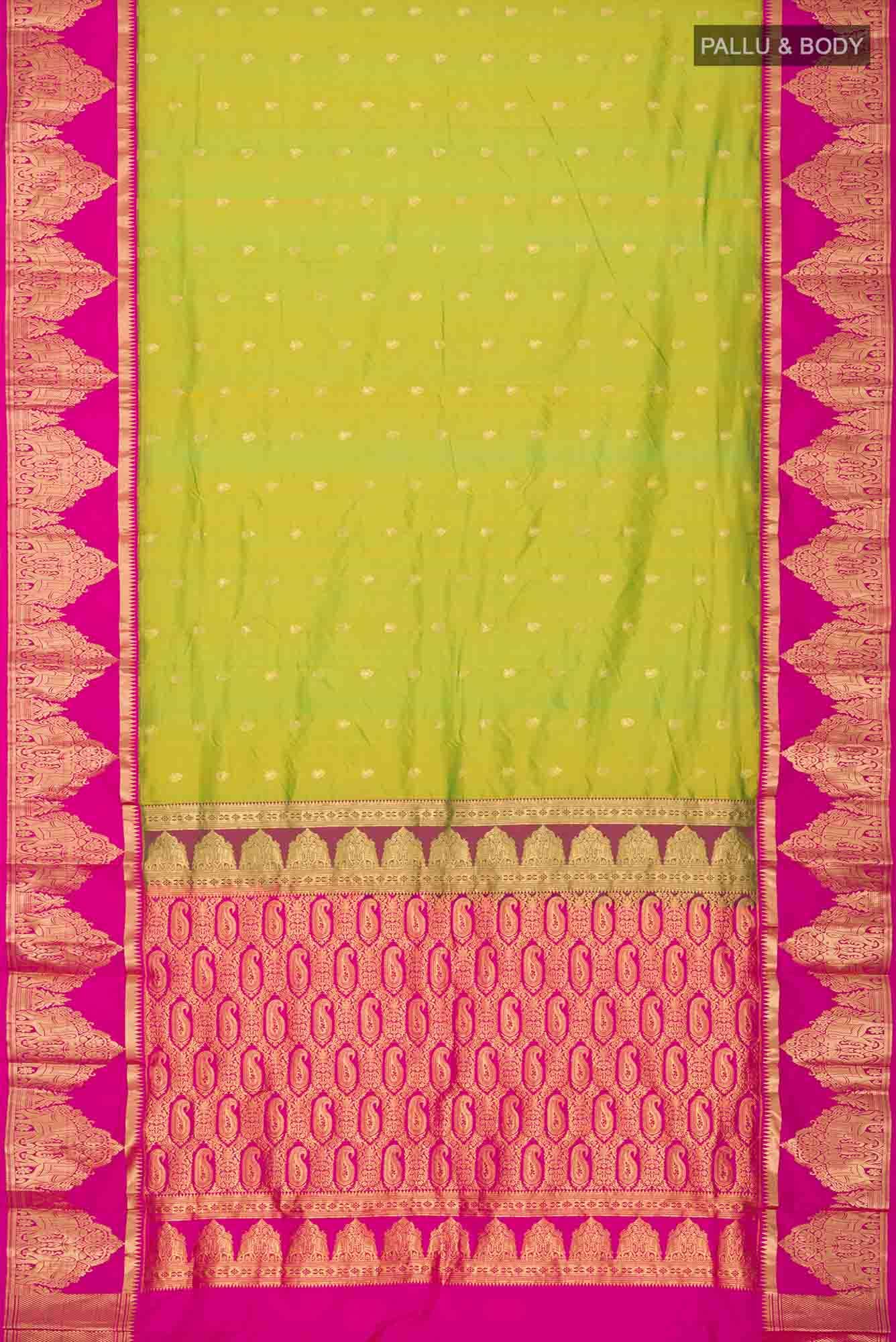 Green Bangalore Silk Saree