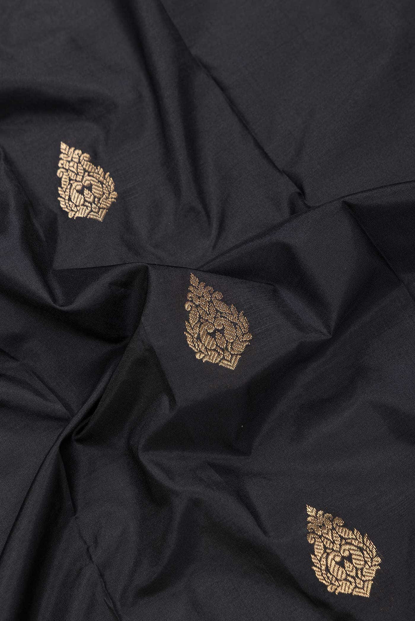 Black Kanchipuram Silk Saree