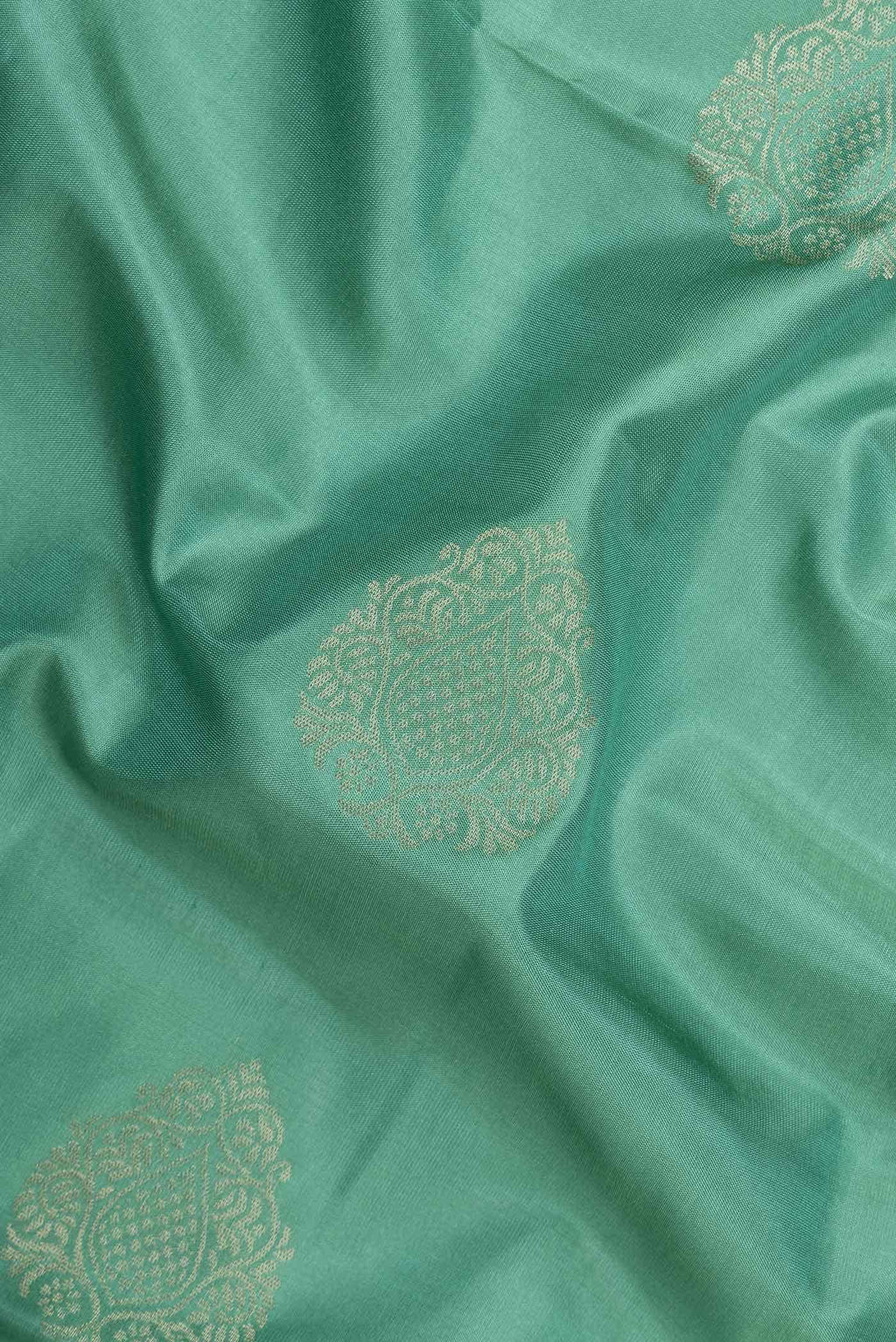 Green Dual Tone Soft Silk Saree