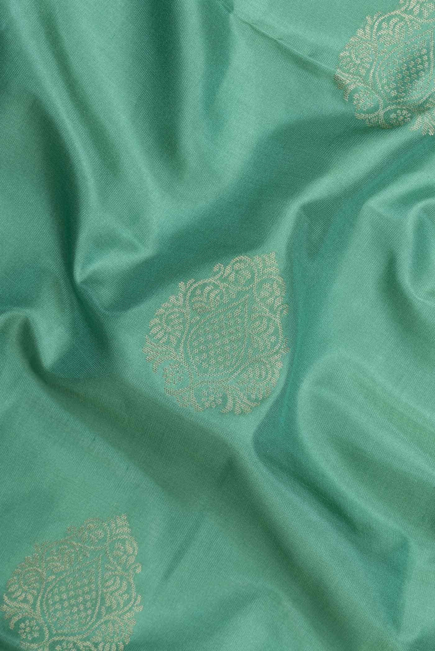 Green Dual Tone Soft Silk Saree