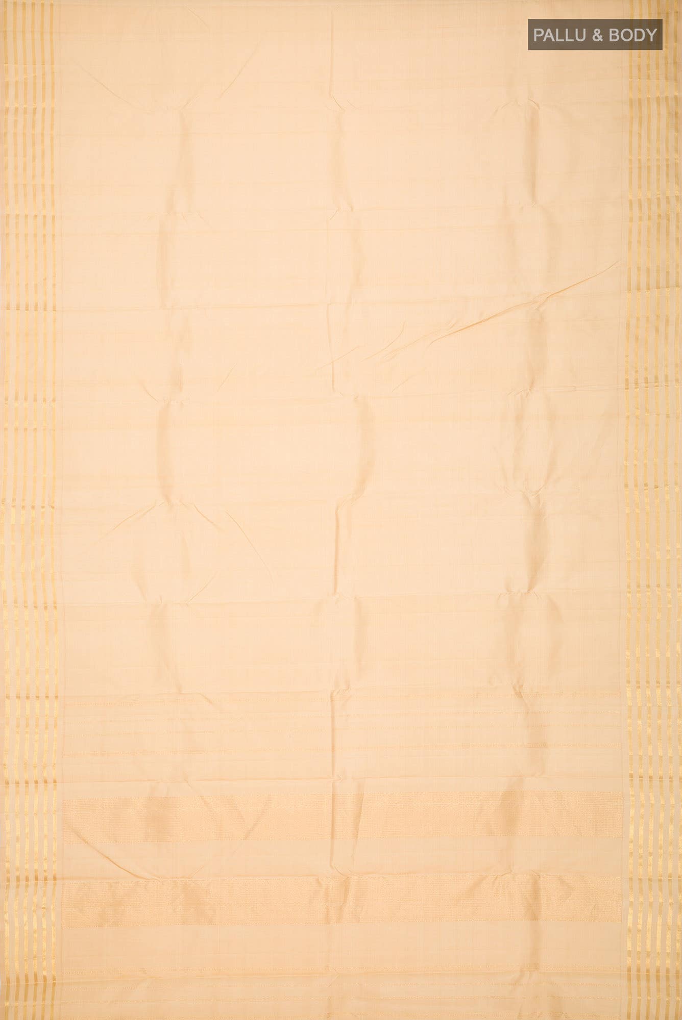 Cream Kanchipuram Silk Saree