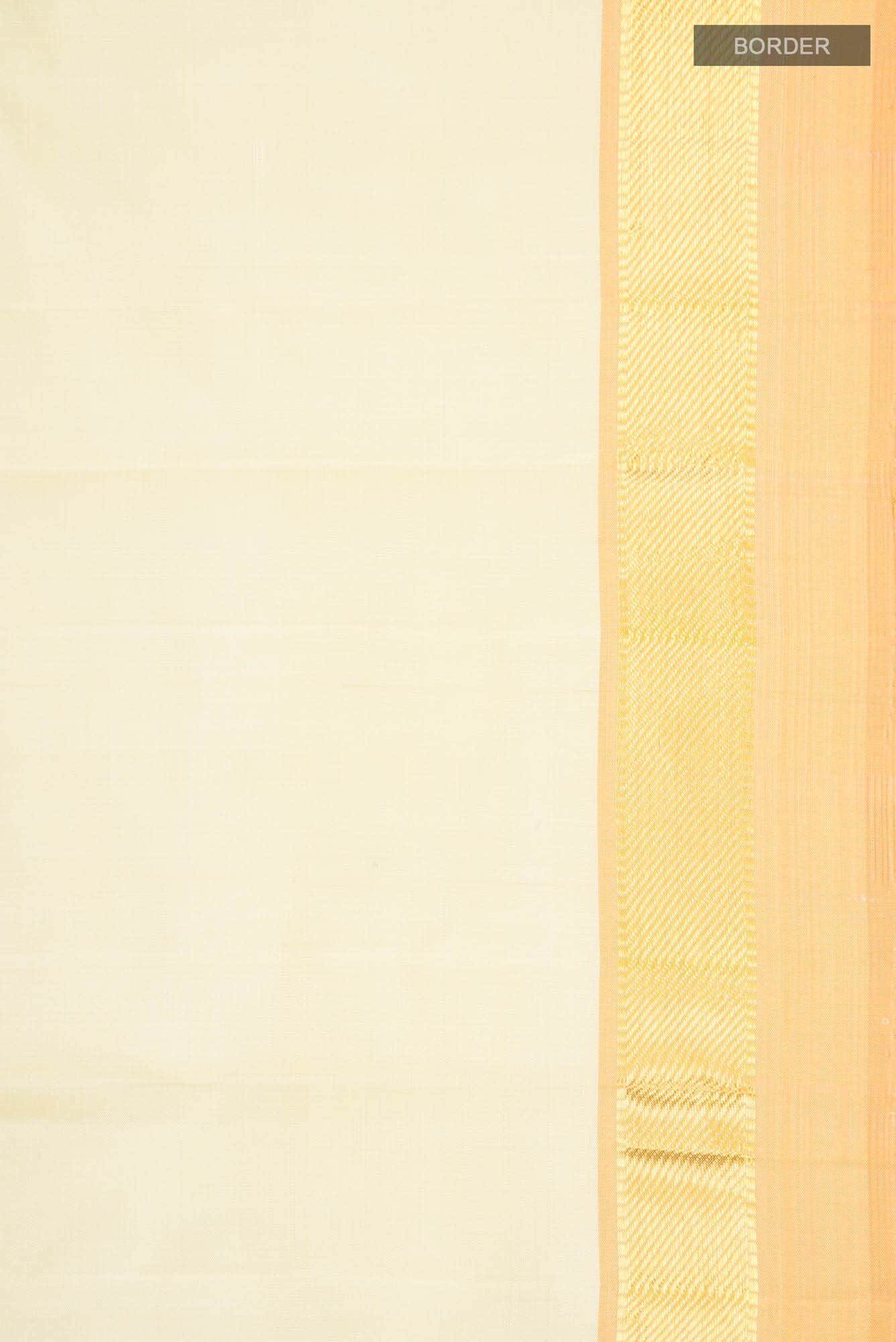 Cream Kanchipuram Silk Saree