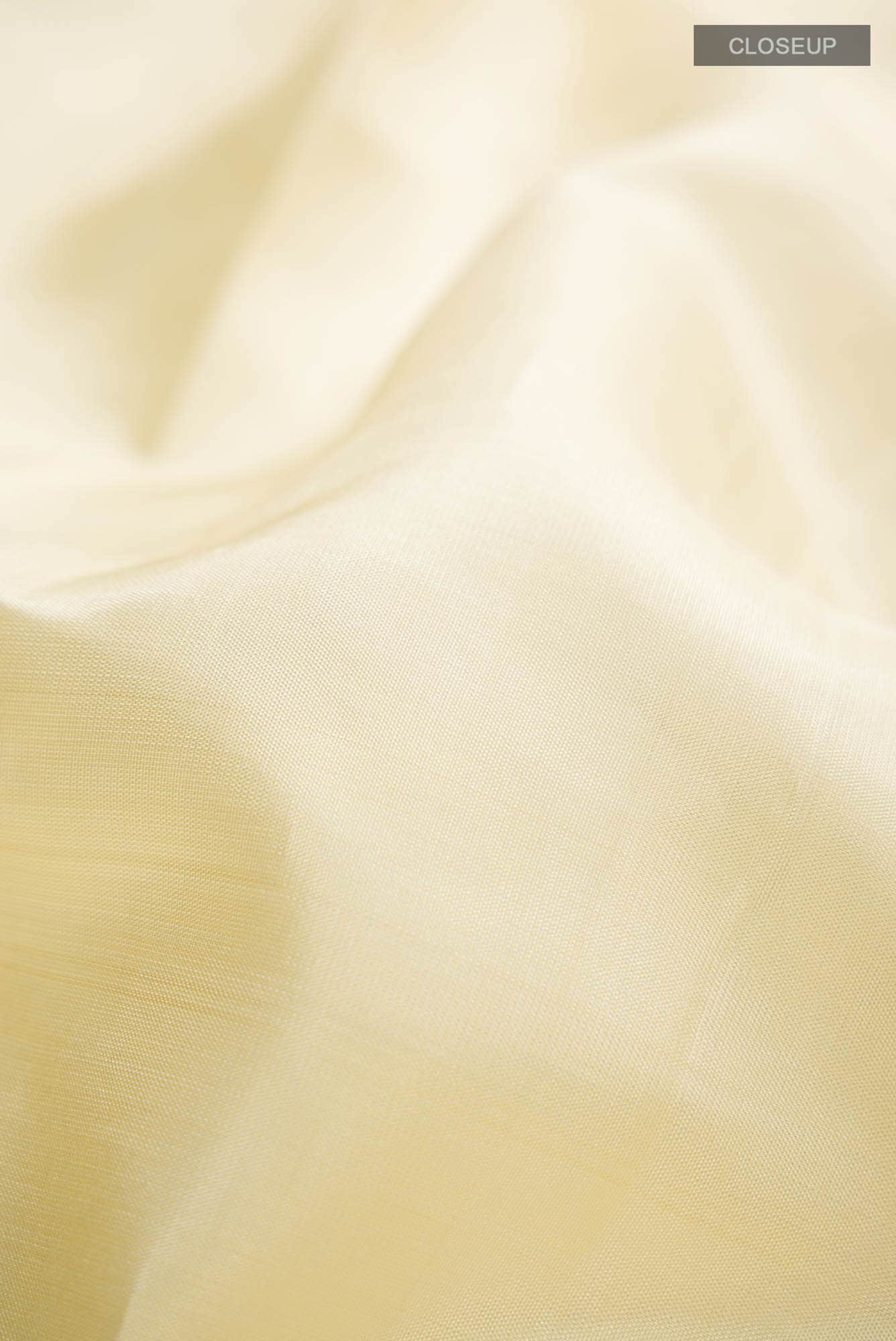 Cream Kanchipuram Silk Saree