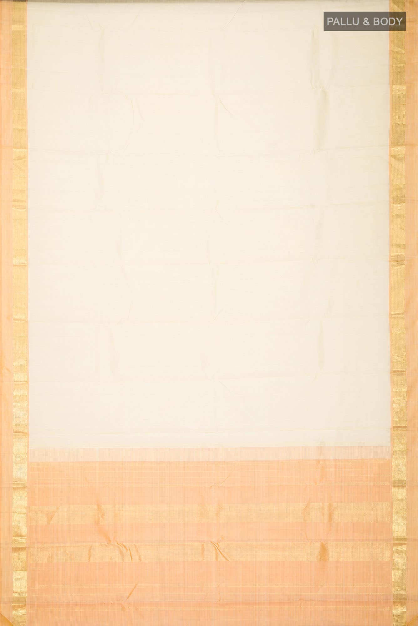 Cream Kanchipuram Silk Saree