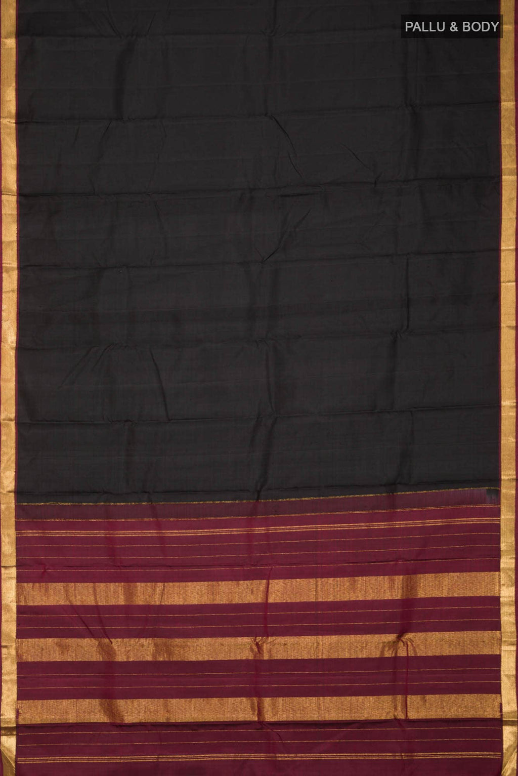 Black Kanchipuram Silk Saree