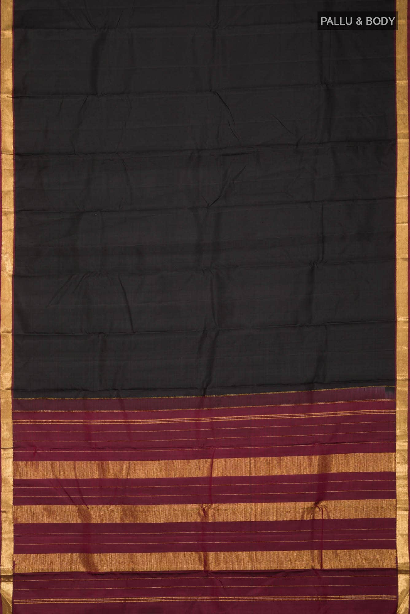 Black Kanchipuram Silk Saree