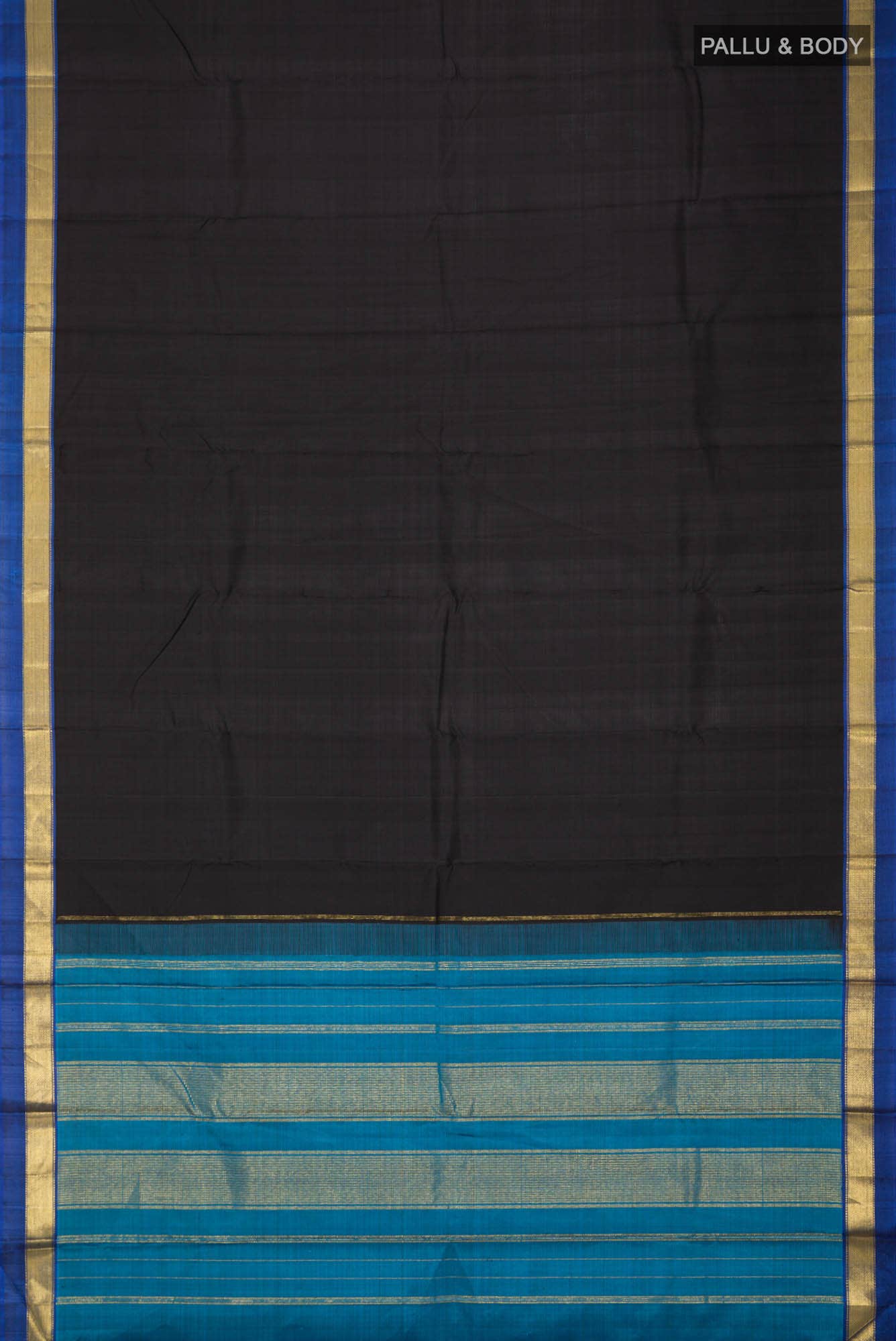 Black Kanchipuram Silk Saree