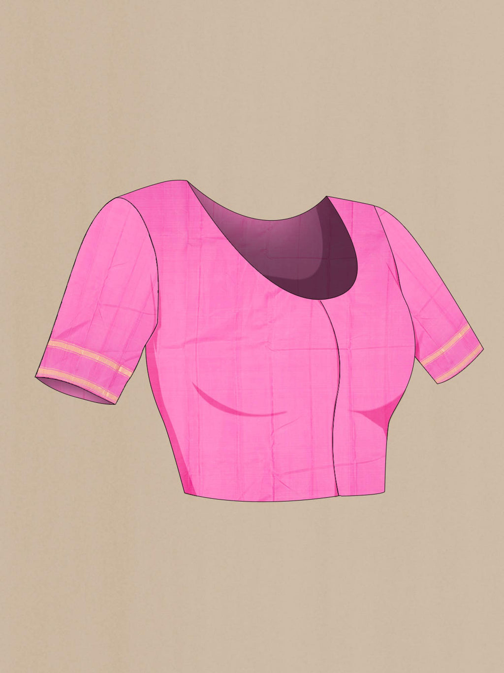 Pink Kanchipuram Silk Saree
