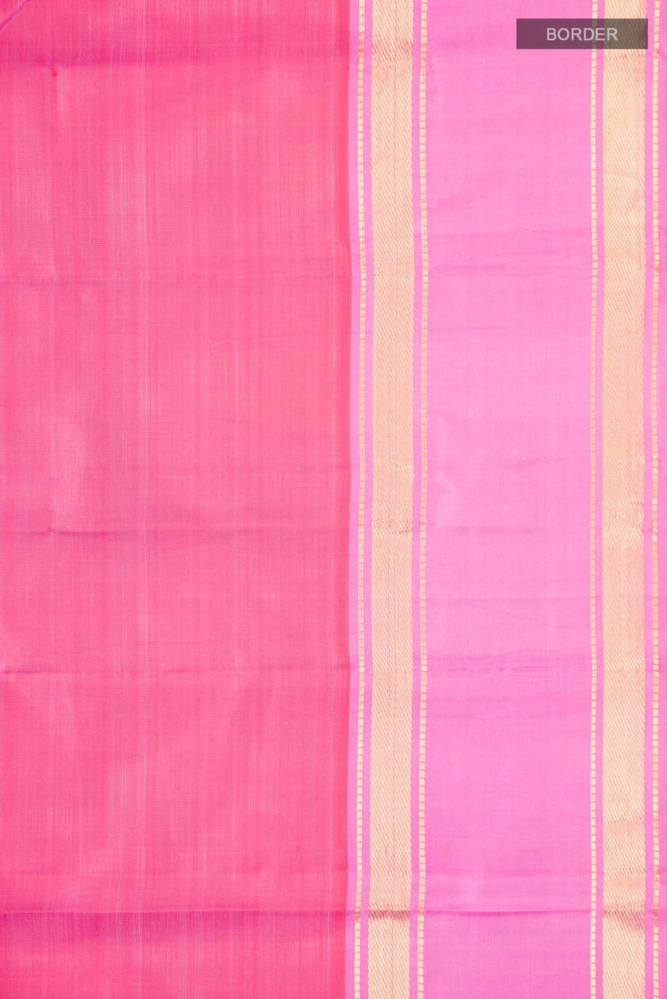 Pink Kanchipuram Silk Saree