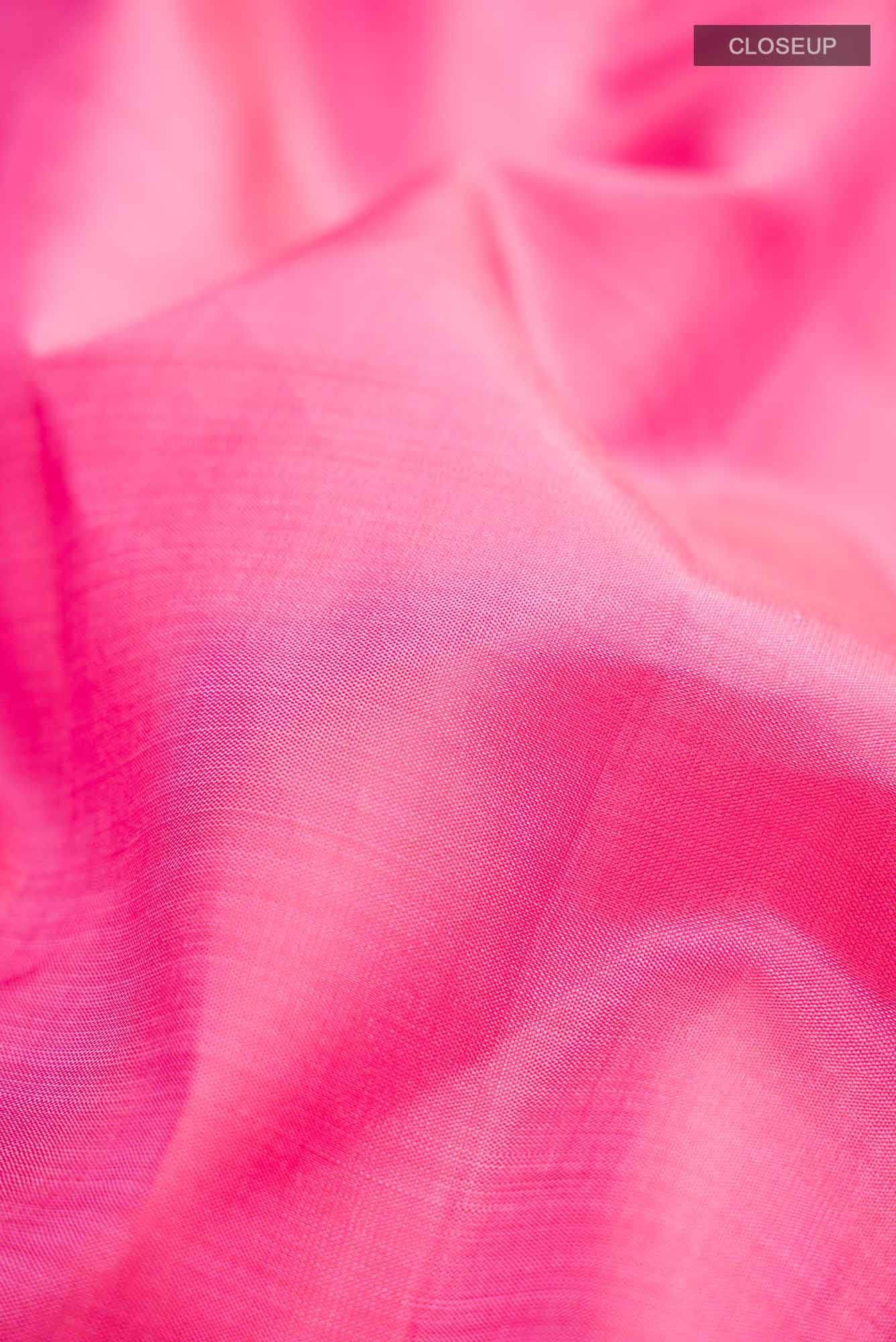 Pink Kanchipuram Silk Saree