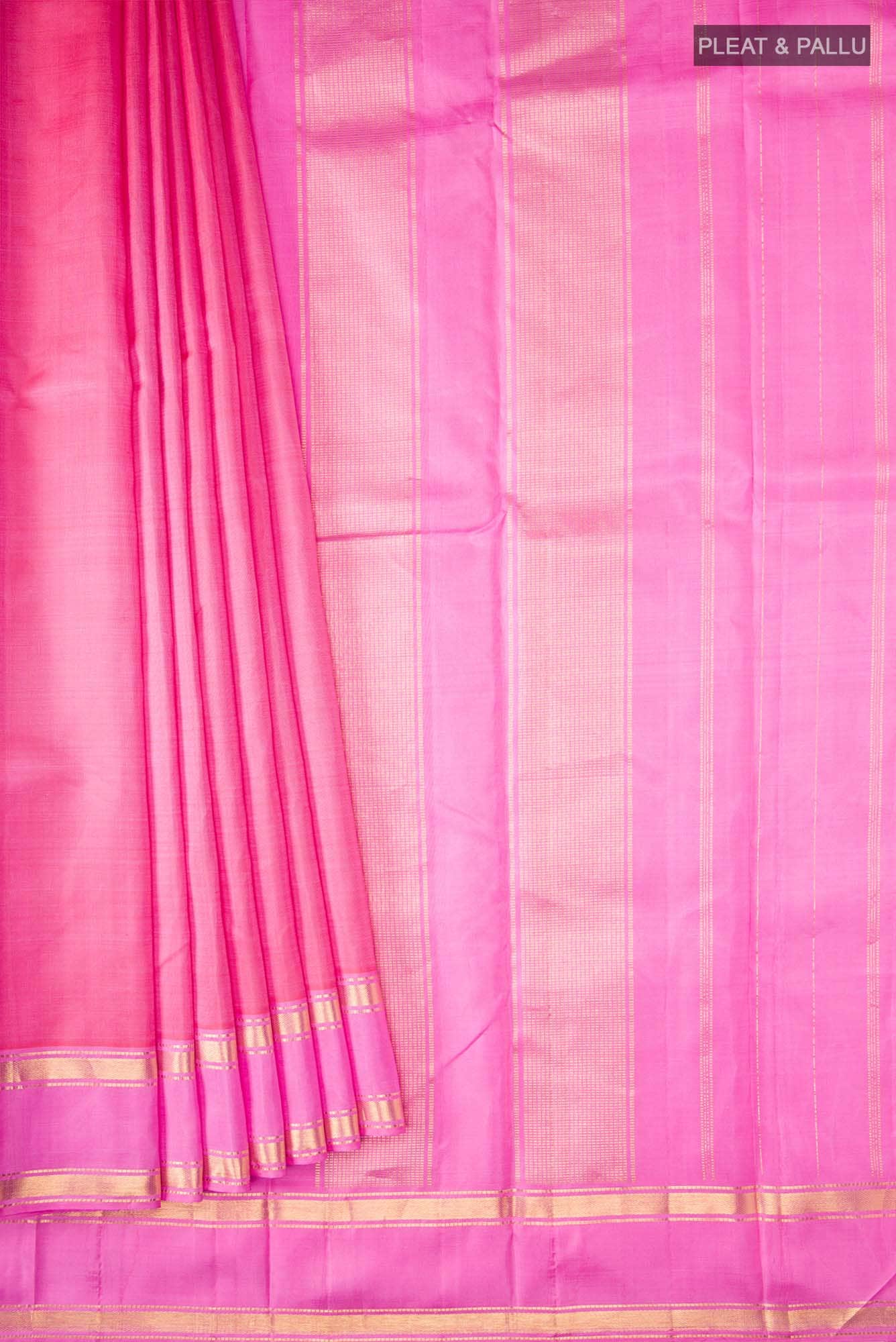 Pink Kanchipuram Silk Saree