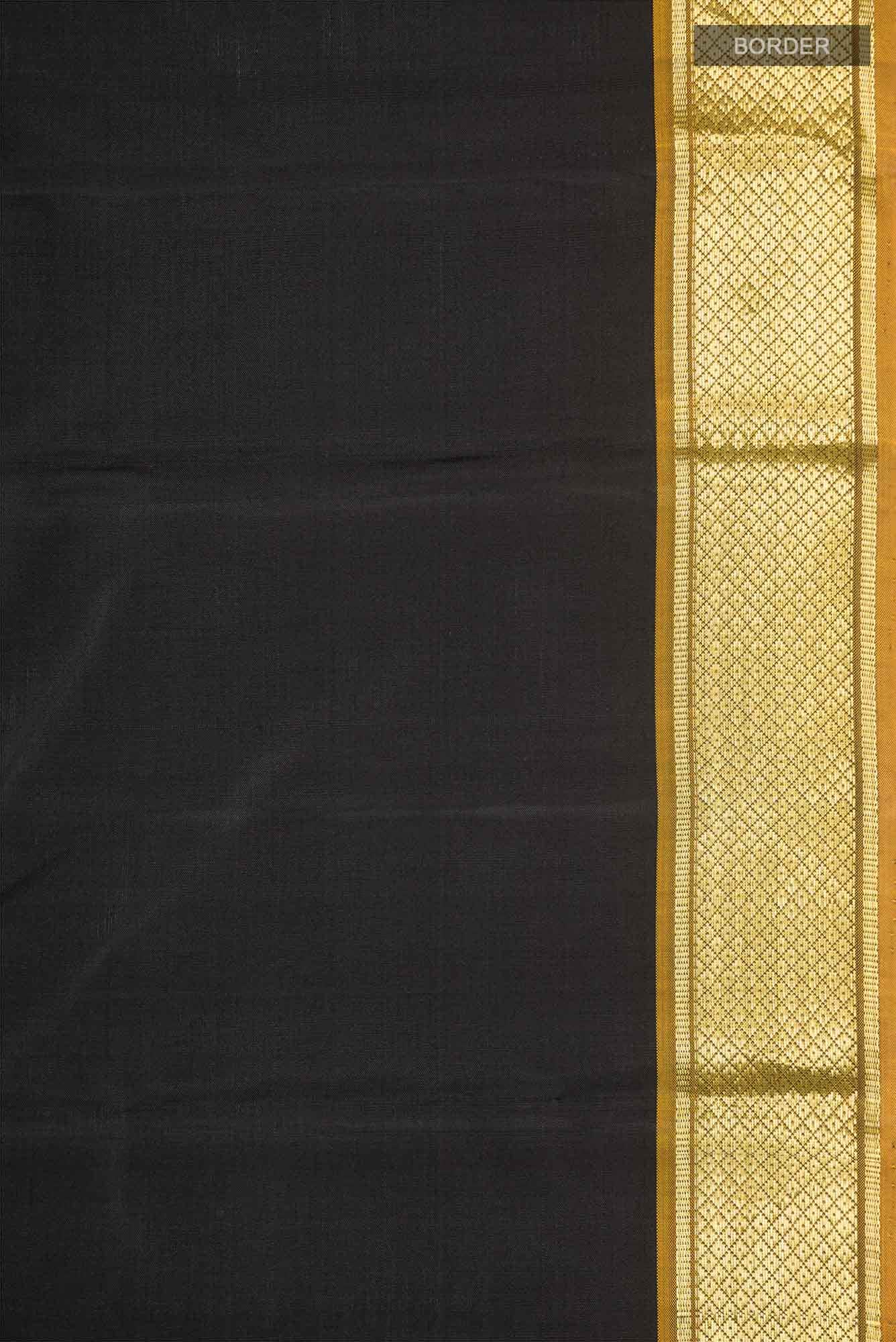 Black Kanchipuram Silk Saree