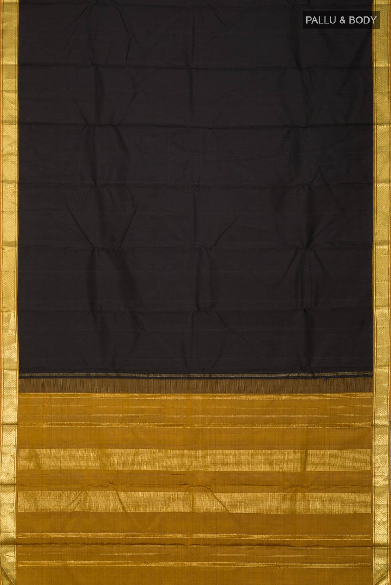 Black Kanchipuram Silk Saree