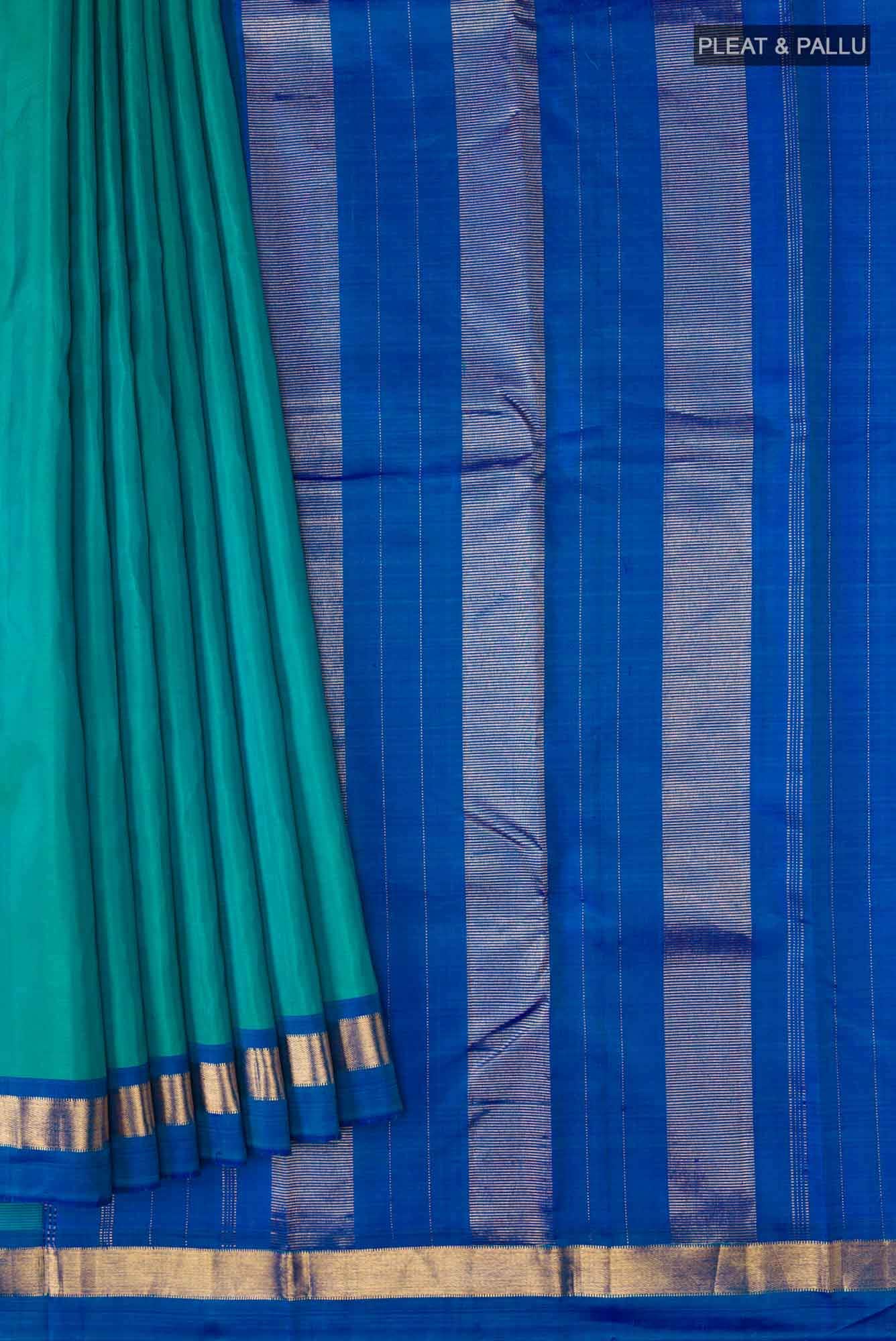 Blue Kanchipuram Silk Saree