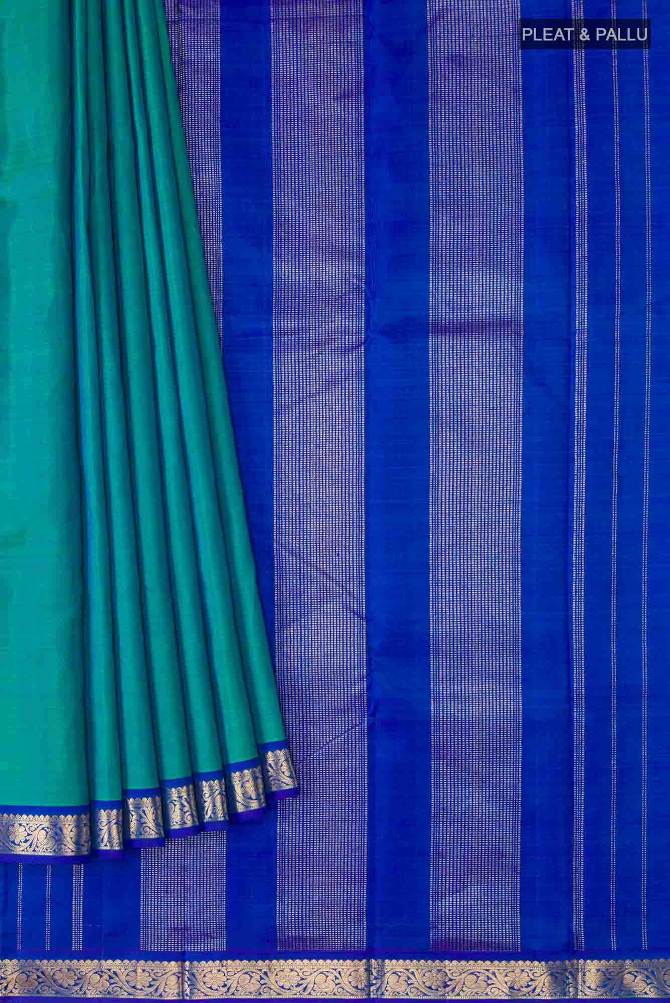 Blue Kanchipuram Silk Saree