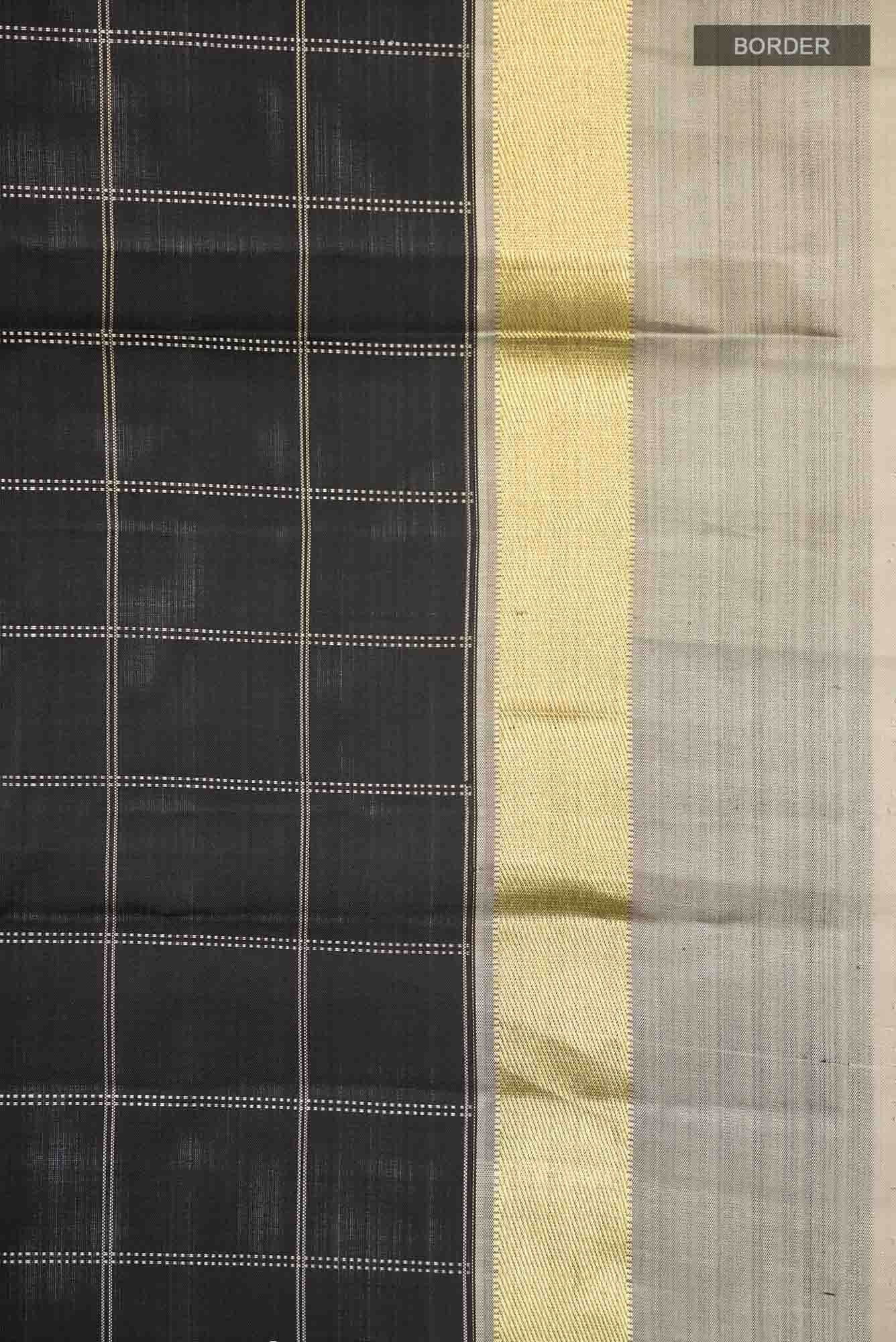 Black Kanchipuram Silk Saree